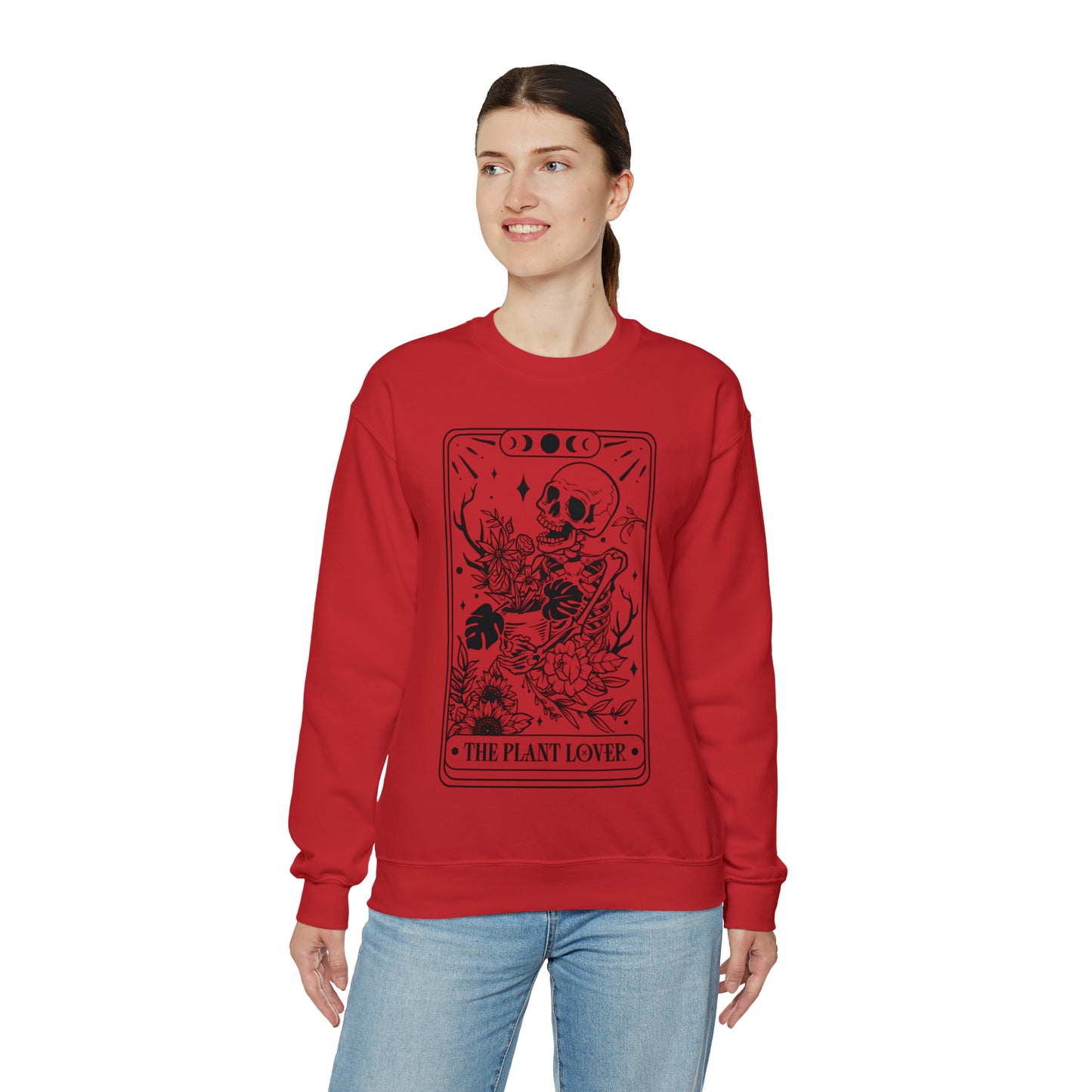 The Plant Lover Tarot Card Unisex Heavy Blend™ Crewneck Sweatshirt