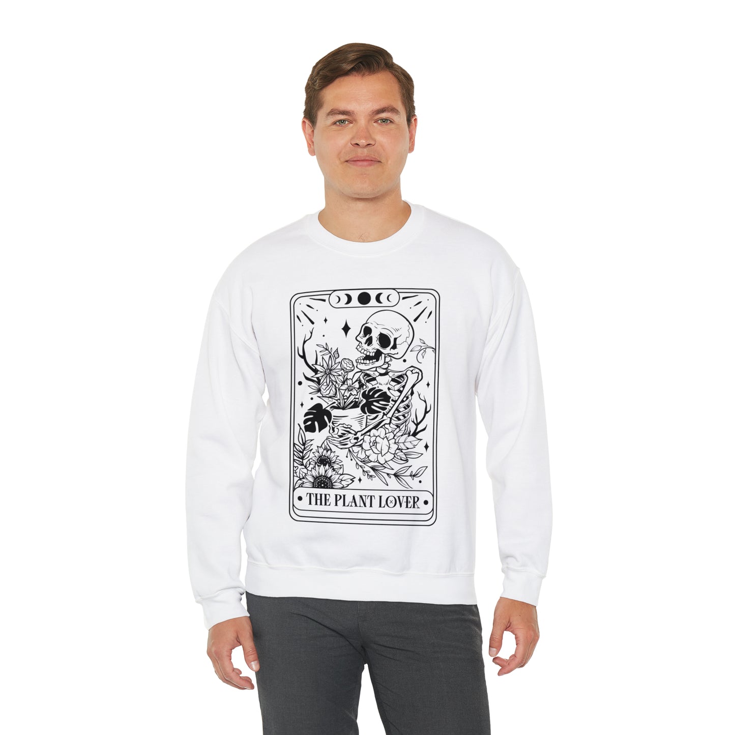 The Plant Lover Tarot Card Unisex Heavy Blend™ Crewneck Sweatshirt