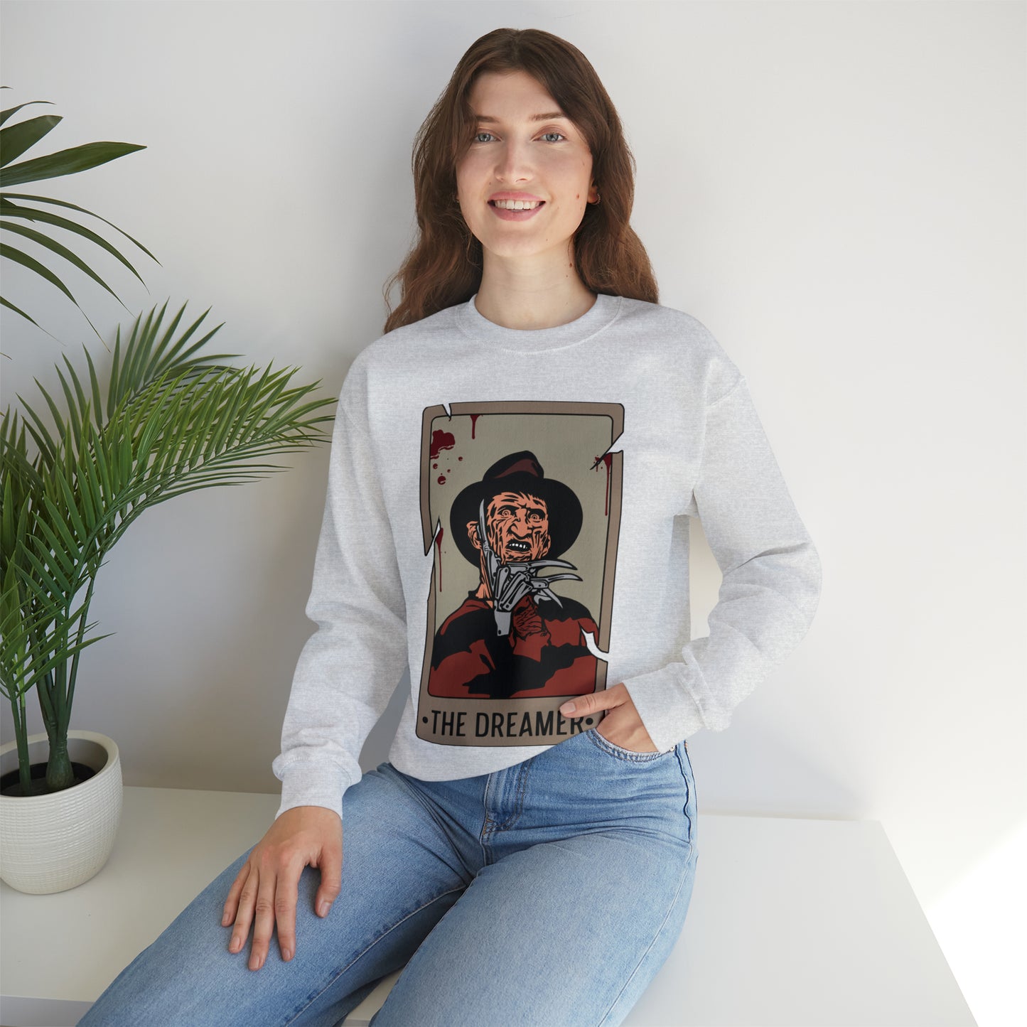 The Dreamer Tarot Card Unisex Heavy Blend™ Crewneck Sweatshirt