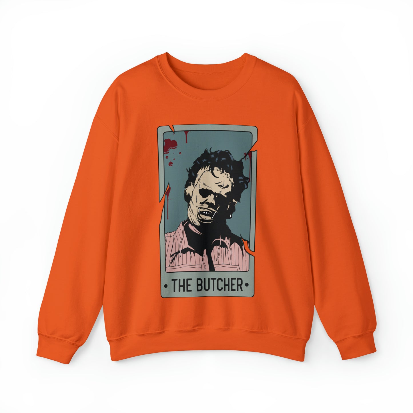 The Butcher Tarot Card Unisex Heavy Blend™ Crewneck Sweatshirt