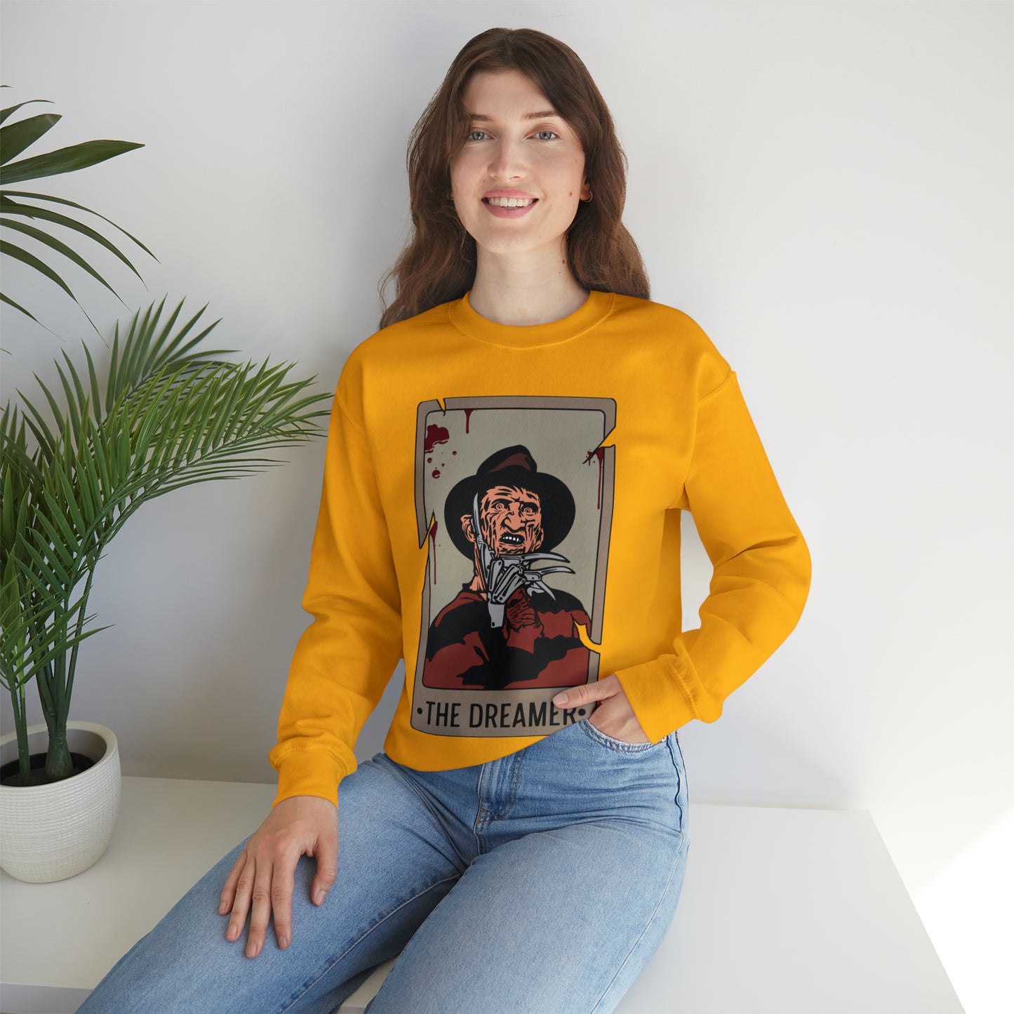 The Dreamer Tarot Card Unisex Heavy Blend™ Crewneck Sweatshirt