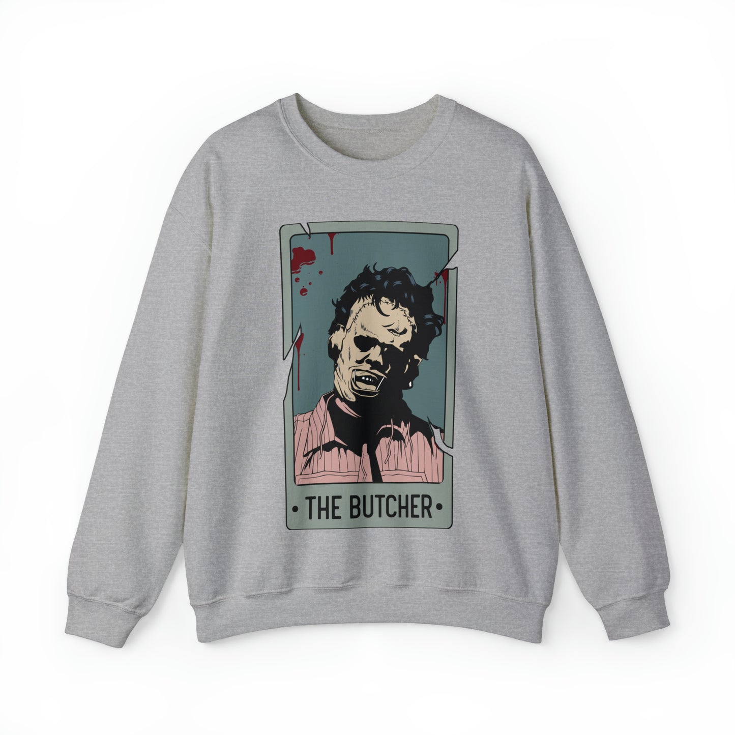 The Butcher Tarot Card Unisex Heavy Blend™ Crewneck Sweatshirt