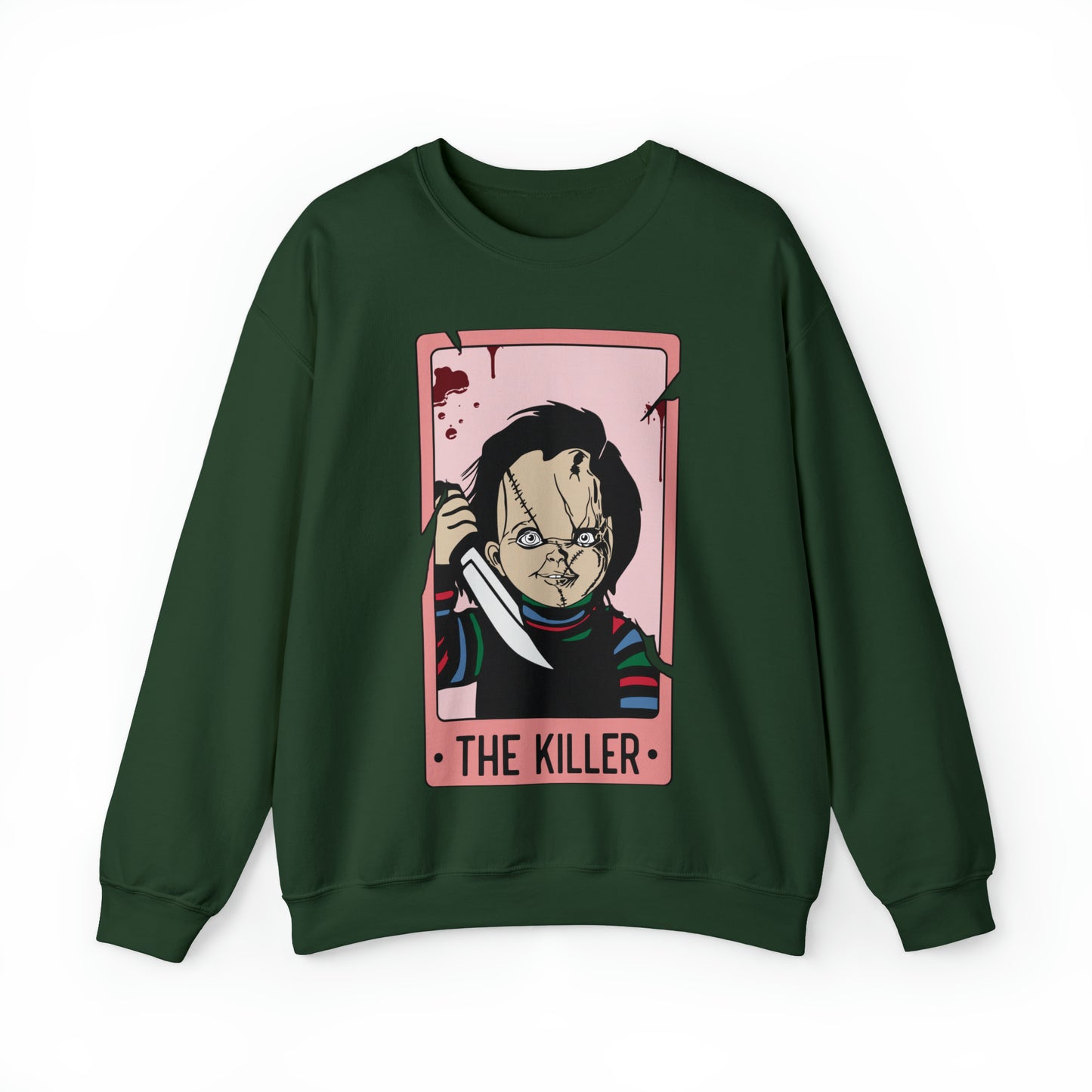 The Killer Tarot Card Unisex Heavy Blend™ Crewneck Sweatshirt