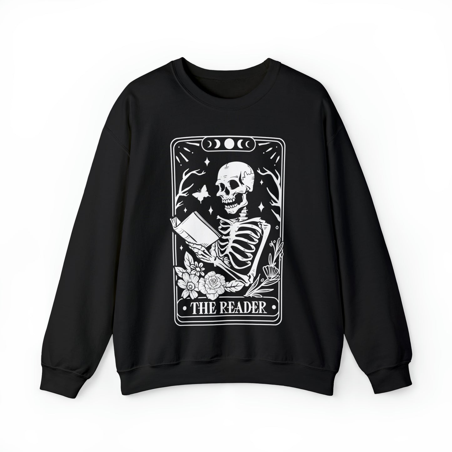 The Reader Tarot Card Unisex Heavy Blend™ Crewneck Sweatshirt