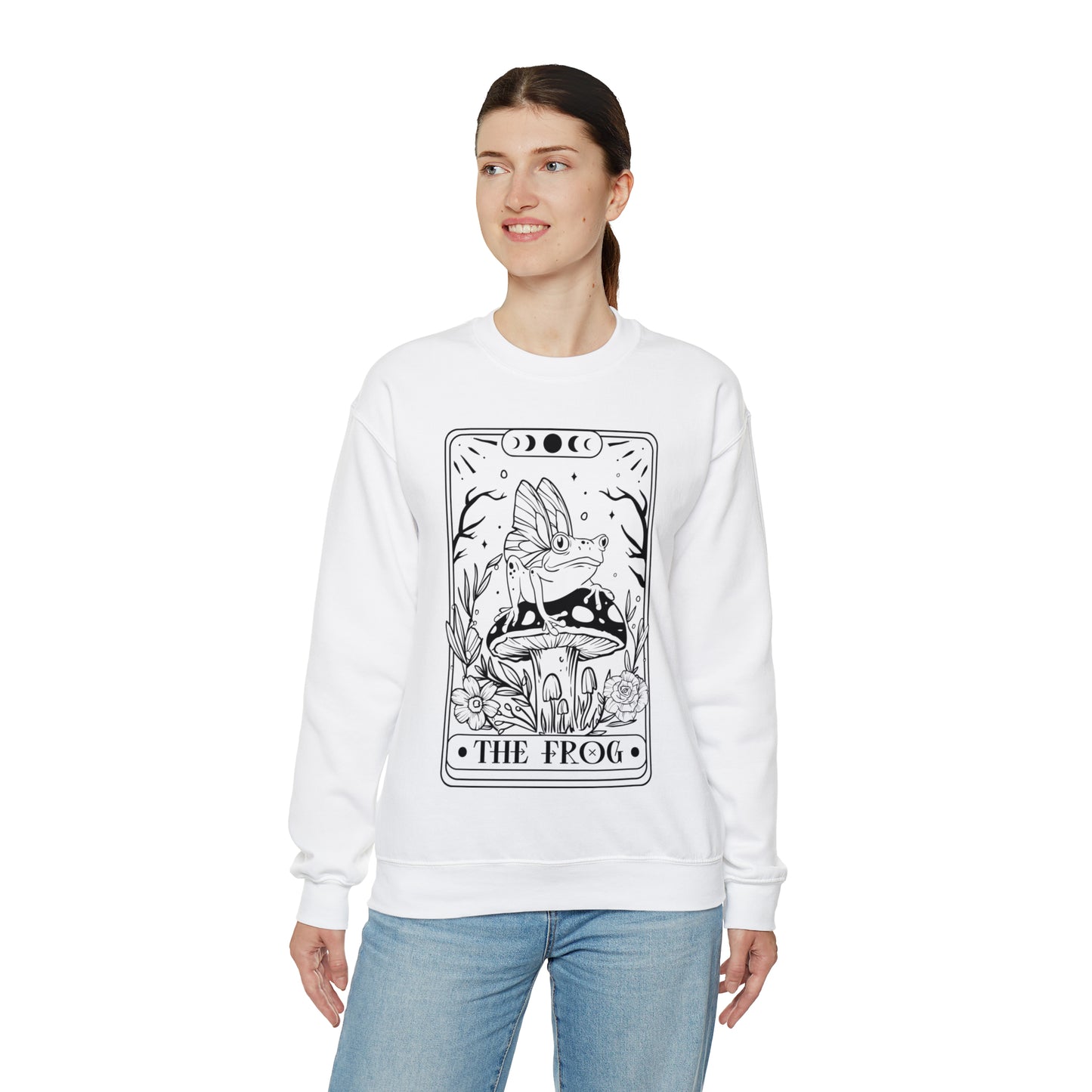 The Frog Tarot Card Unisex Heavy Blend™ Crewneck Sweatshirt