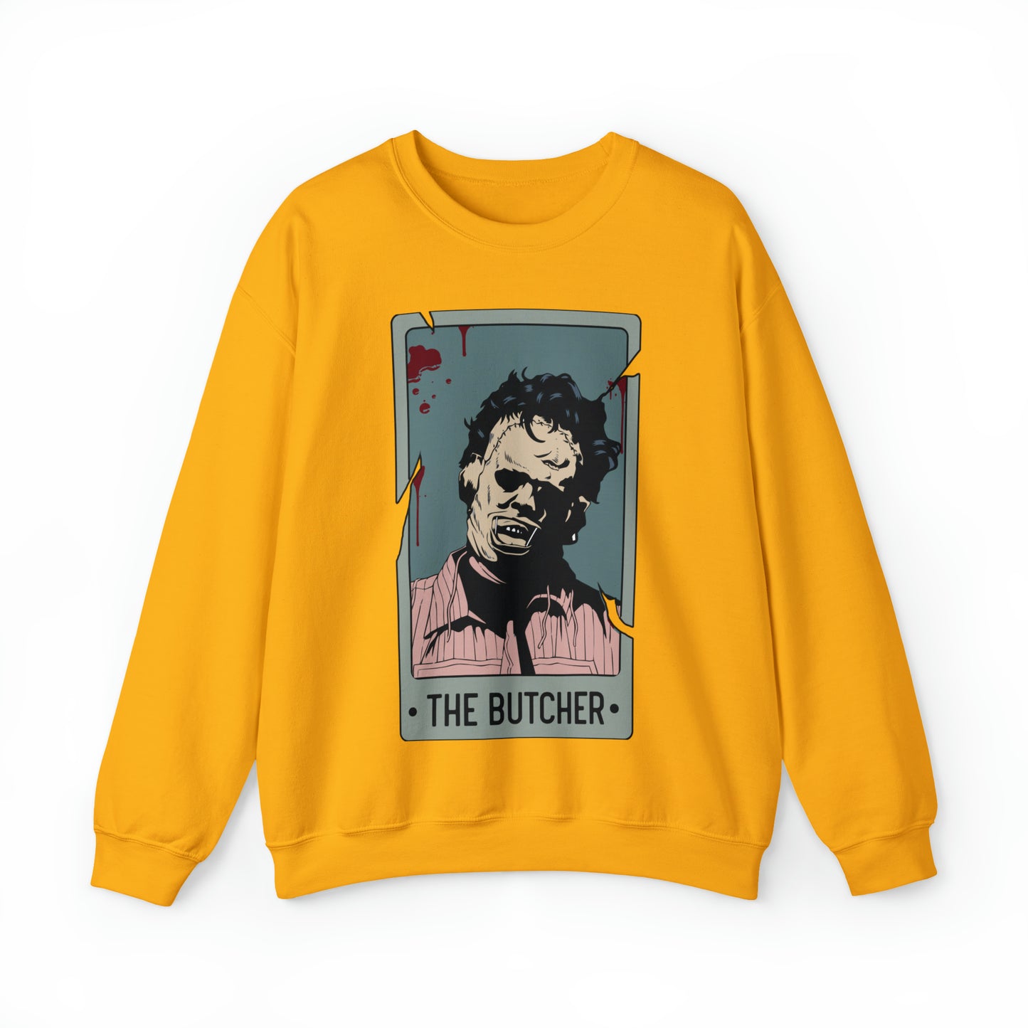 The Butcher Tarot Card Unisex Heavy Blend™ Crewneck Sweatshirt