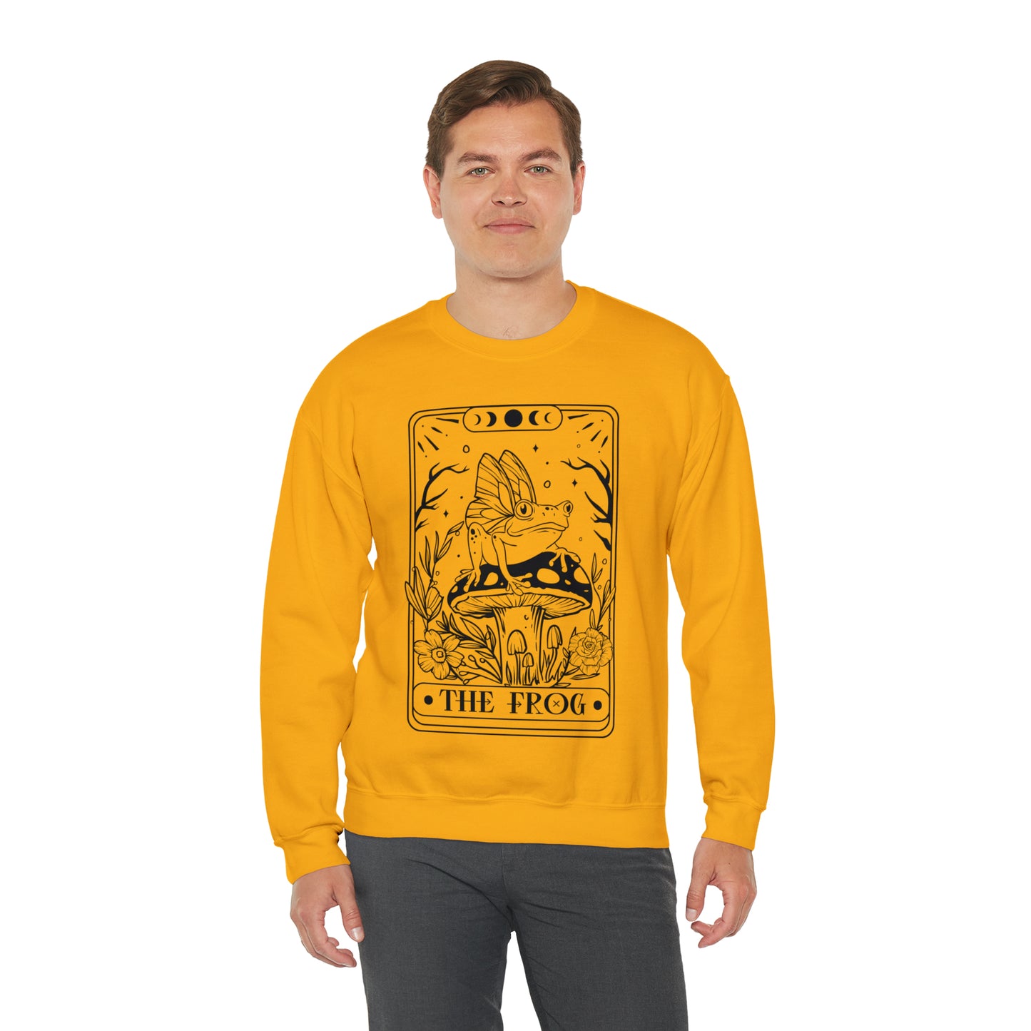 The Frog Tarot Card Unisex Heavy Blend™ Crewneck Sweatshirt
