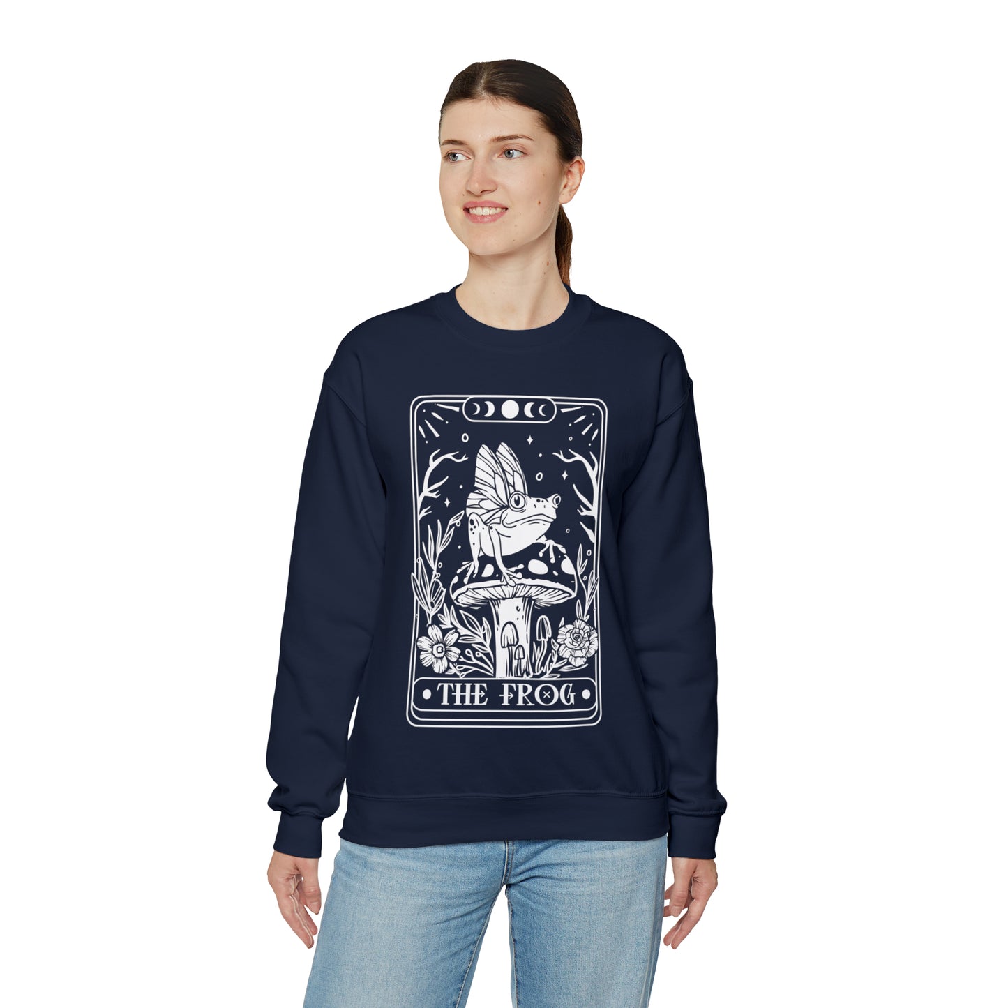 The Frog Tarot Card Unisex Heavy Blend™ Crewneck Sweatshirt