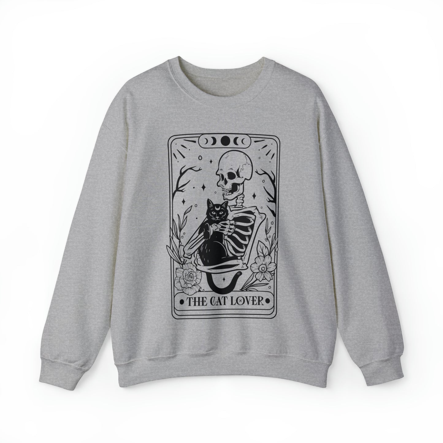 The Cat Lover Tarot Card Unisex Heavy Blend™ Crewneck Sweatshirt
