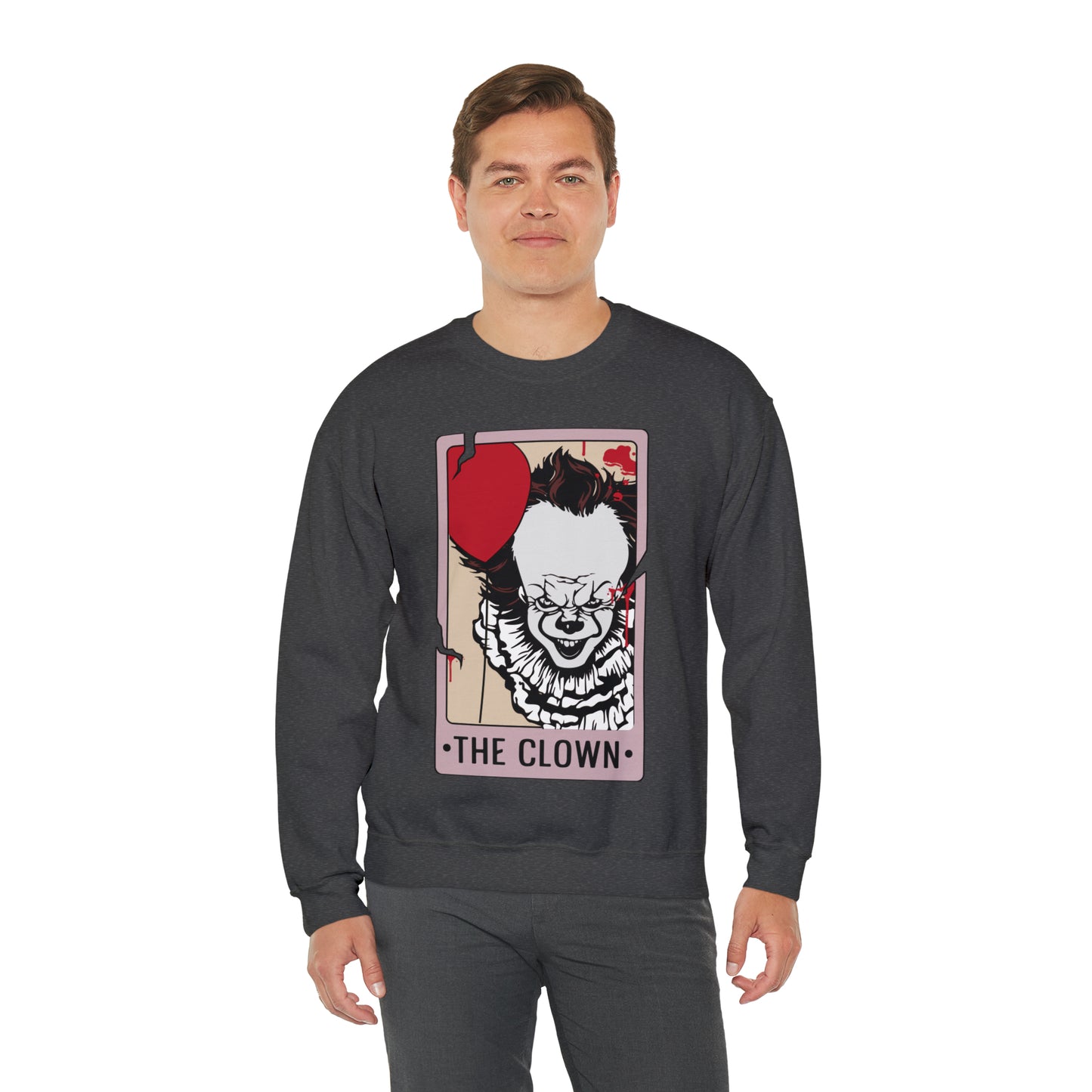 The Clown Tarot Card Unisex Heavy Blend™ Crewneck Sweatshirt