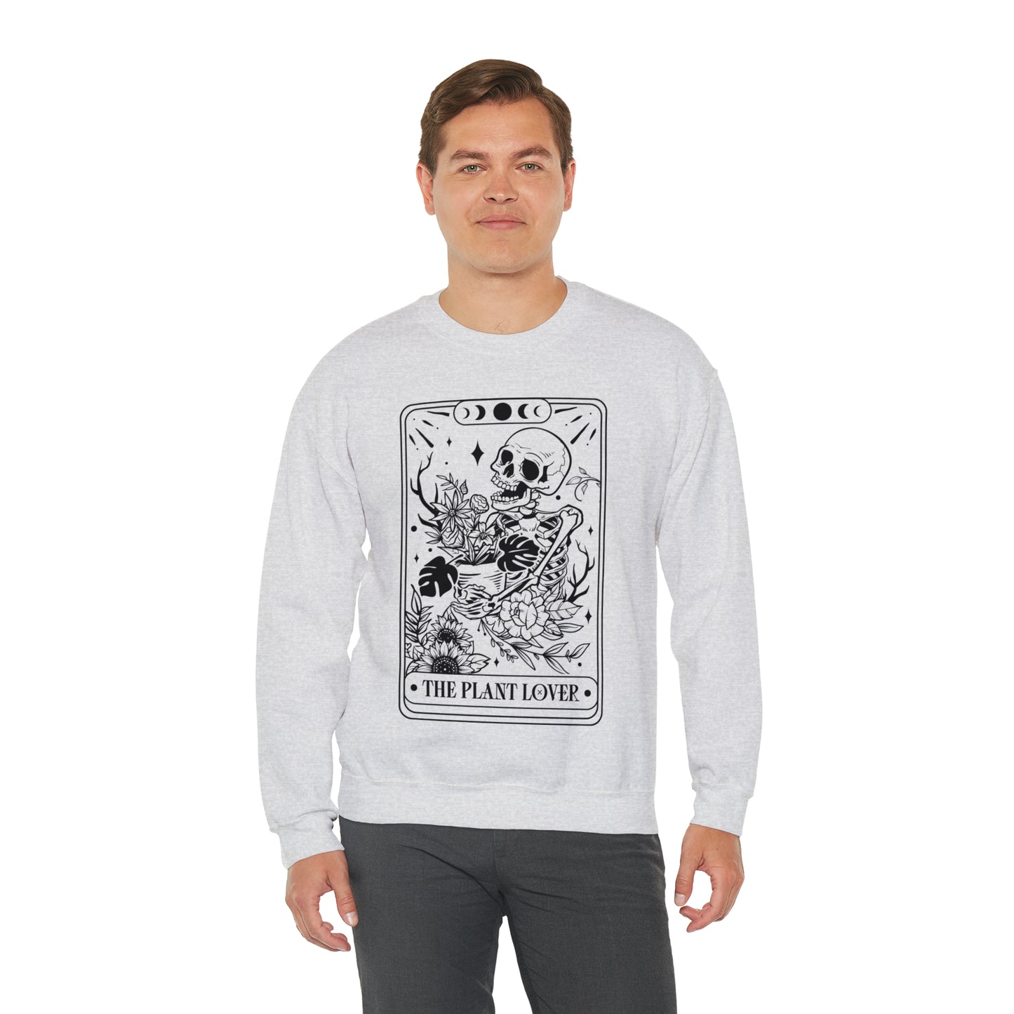 The Plant Lover Tarot Card Unisex Heavy Blend™ Crewneck Sweatshirt