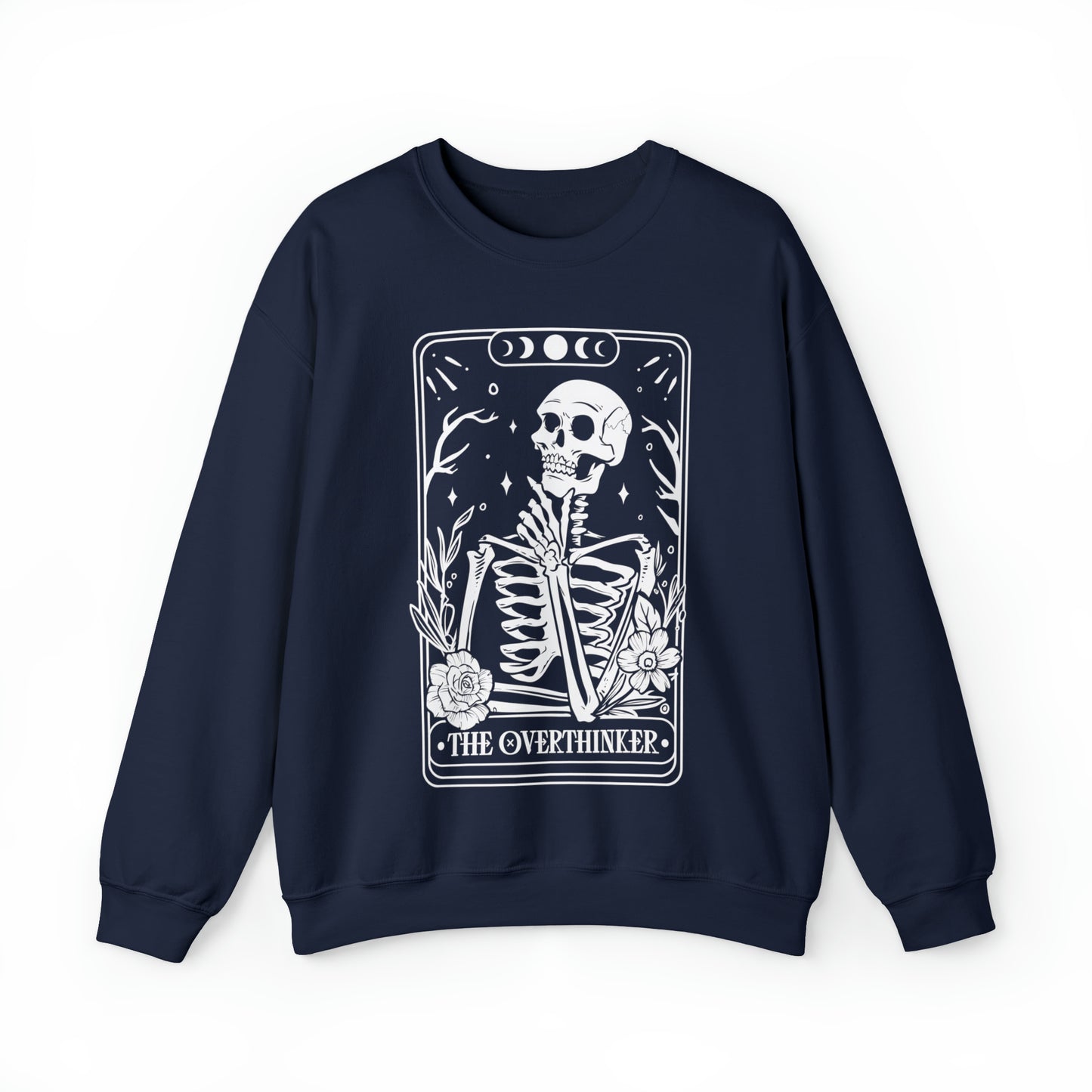 The Overthinker Tarot Card Unisex Heavy Blend™ Crewneck Sweatshirt