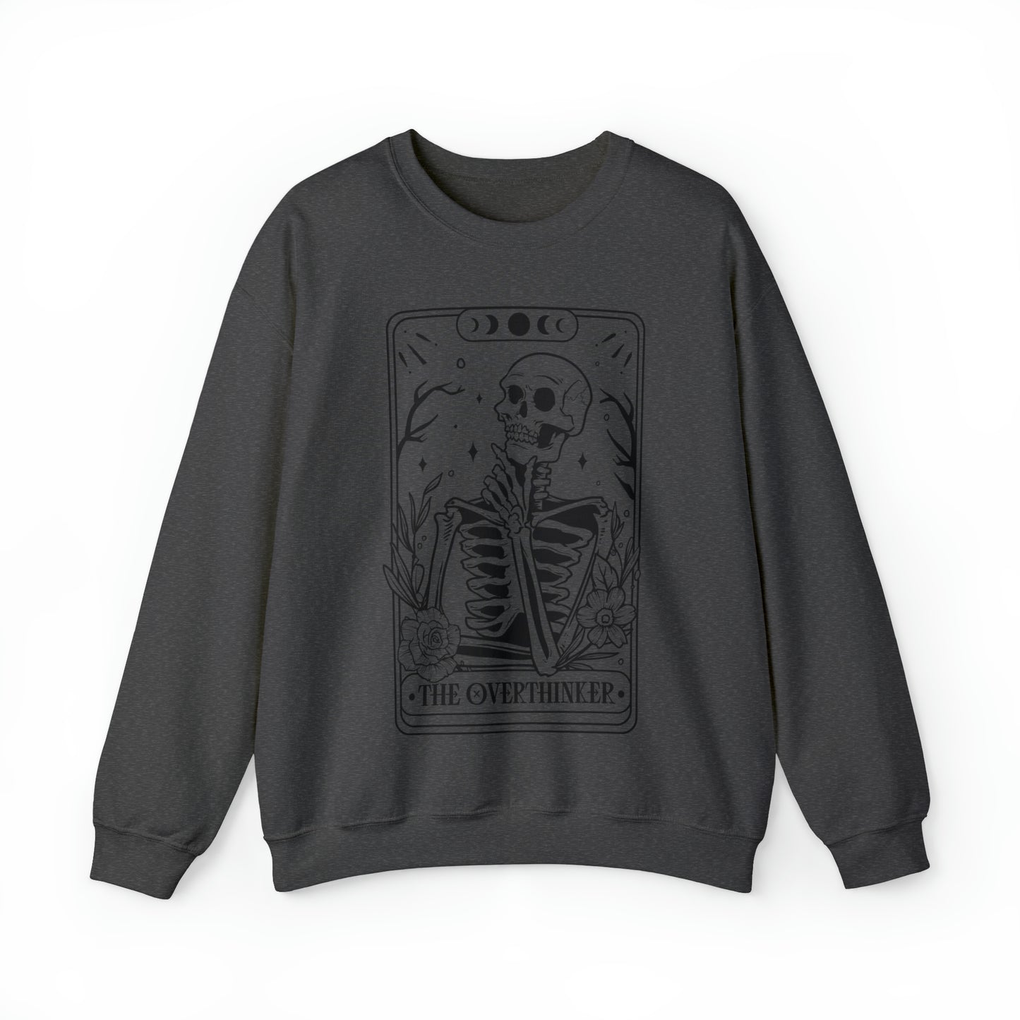 The Overthinker Tarot Card Unisex Heavy Blend™ Crewneck Sweatshirt