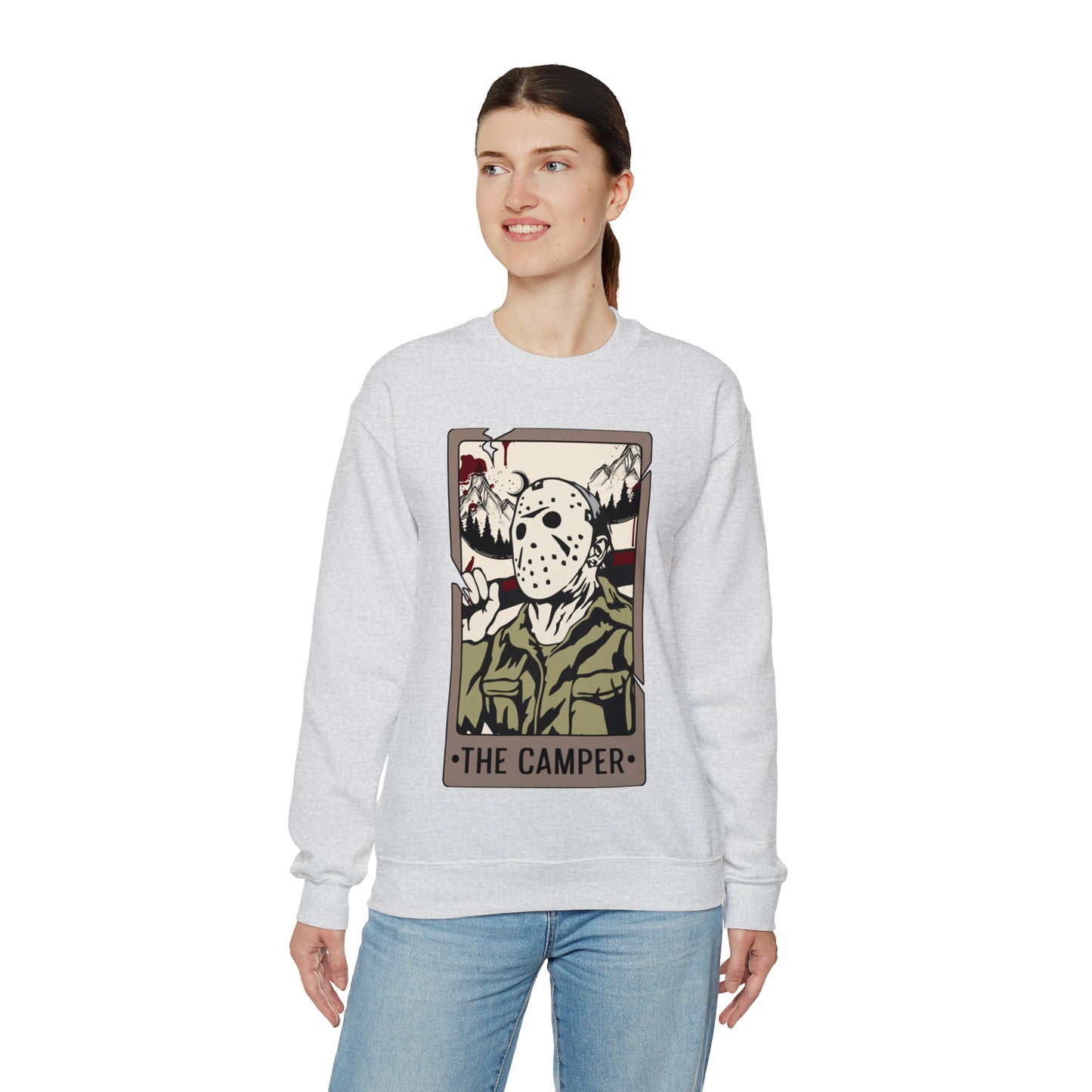 The Camper Tarot Card Unisex Heavy Blend™ Crewneck Sweatshirt