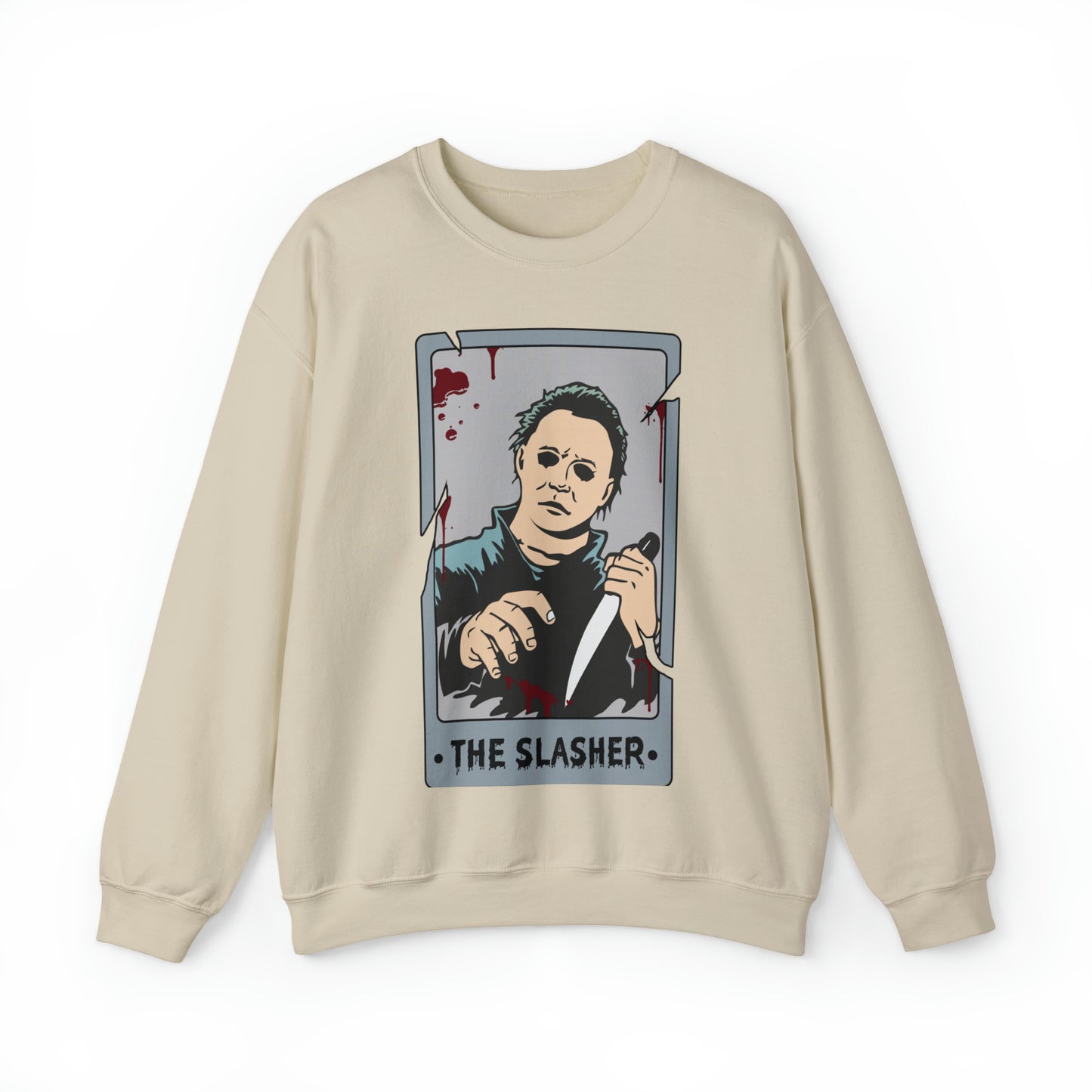 The Slasher Tarot Card Unisex Heavy Blend™ Crewneck Sweatshirt