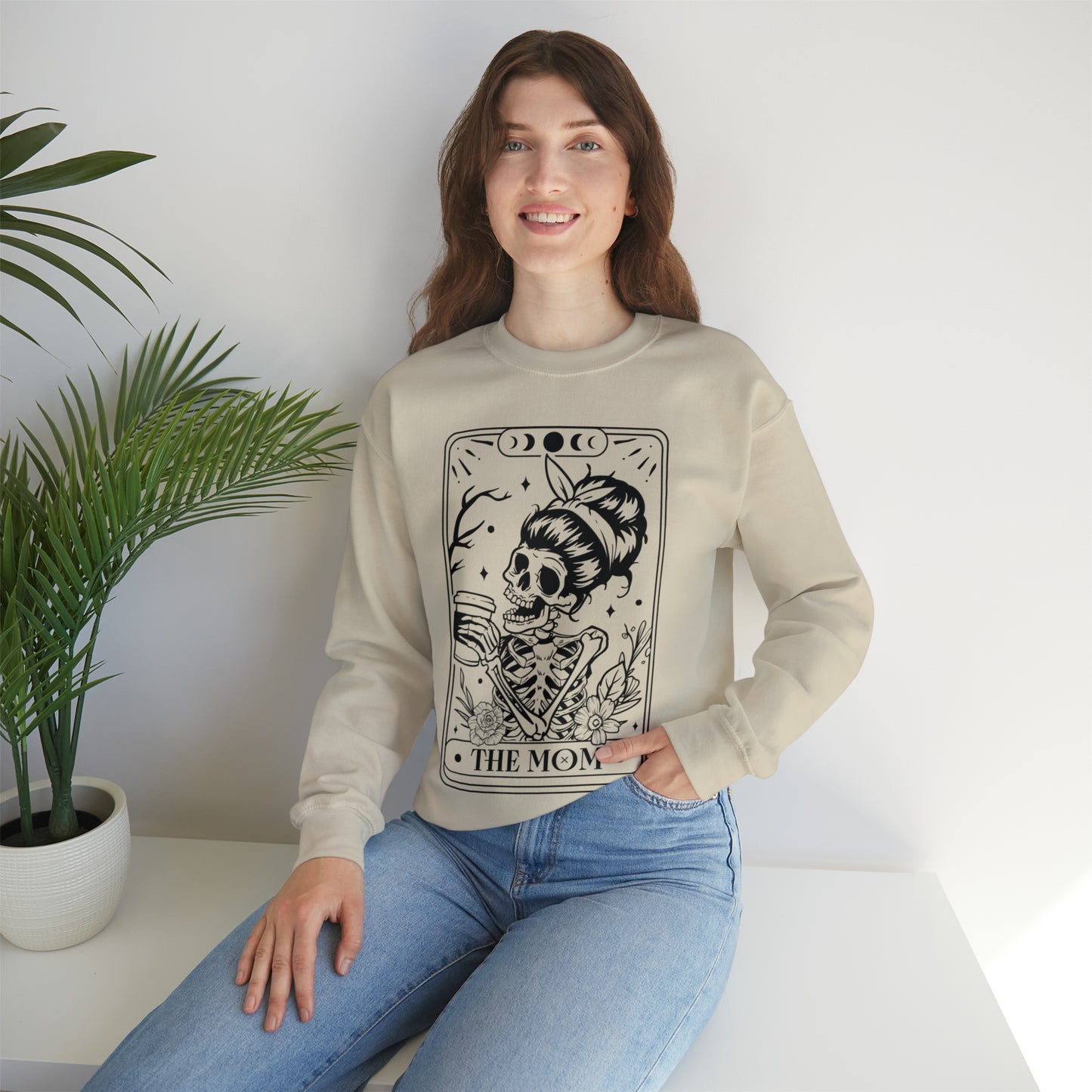 The Mom Tarot Card Unisex Heavy Blend™ Crewneck Sweatshirt