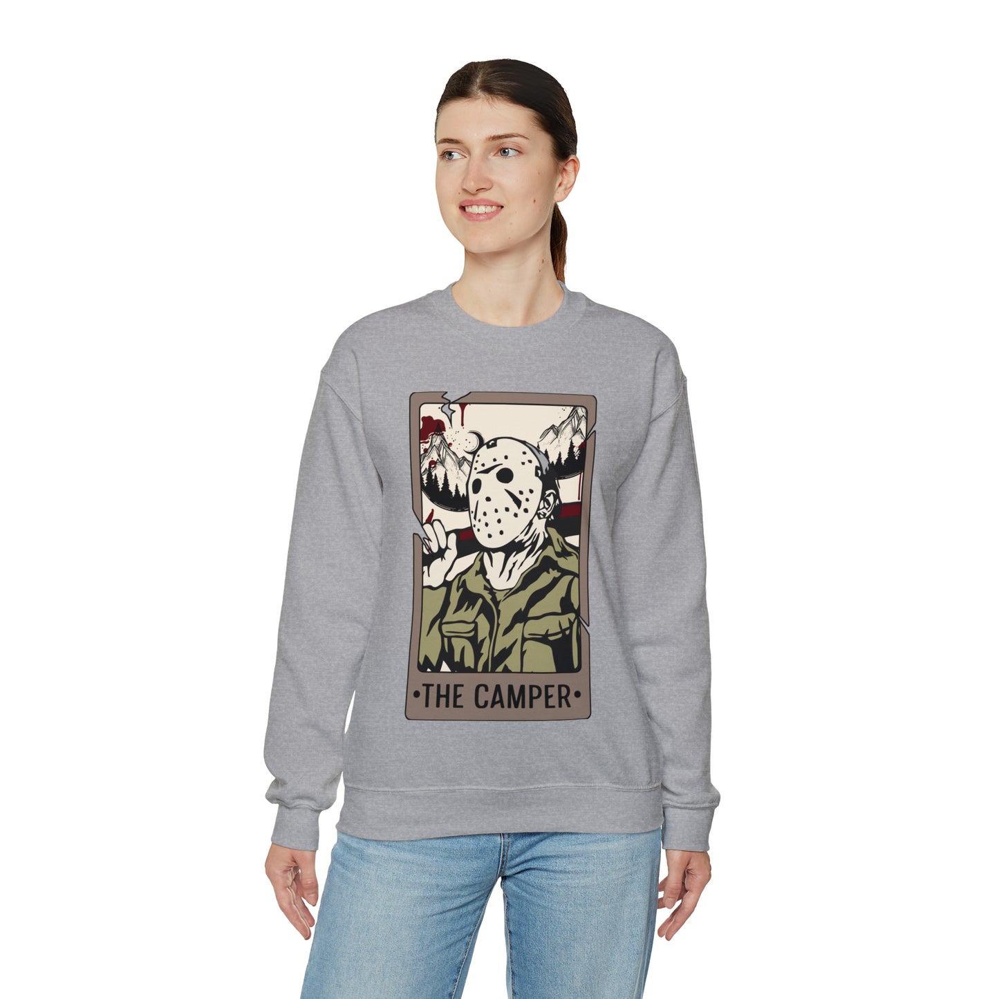 The Camper Tarot Card Unisex Heavy Blend™ Crewneck Sweatshirt