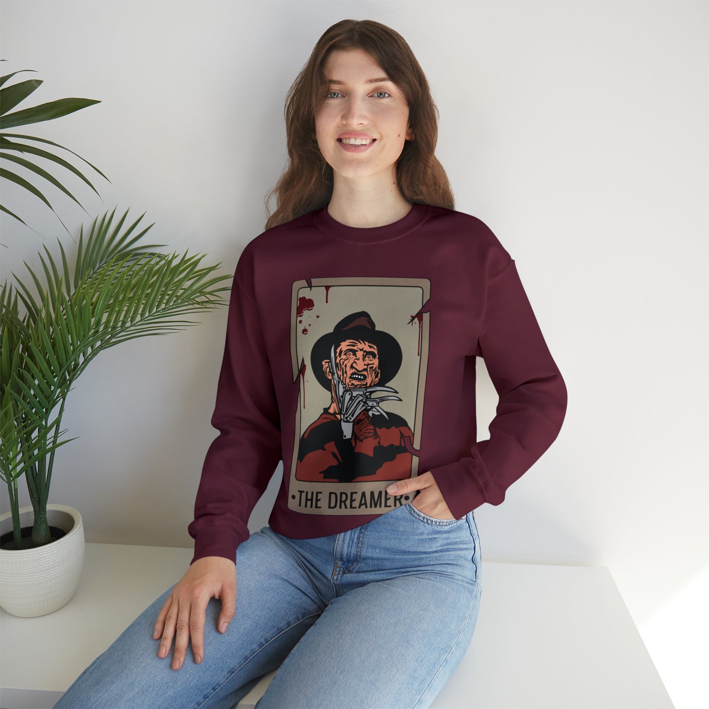 The Dreamer Tarot Card Unisex Heavy Blend™ Crewneck Sweatshirt
