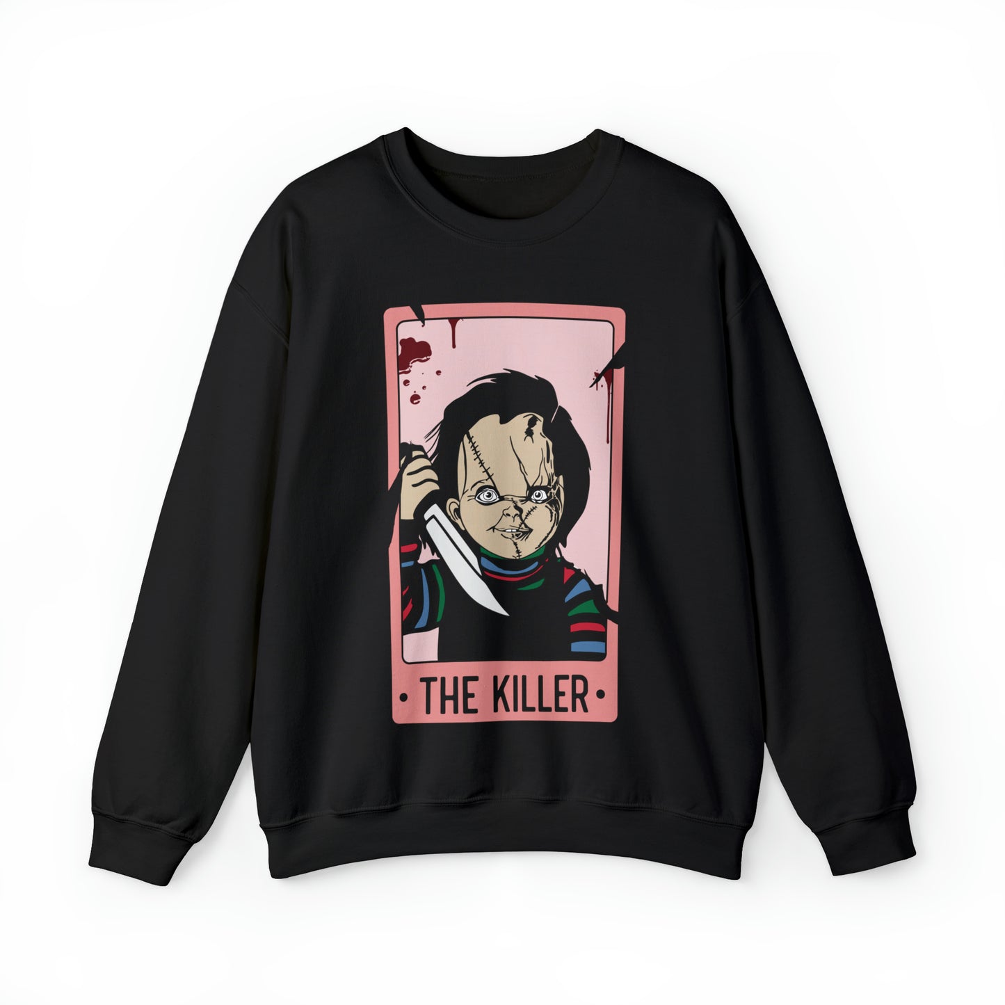 The Killer Tarot Card Unisex Heavy Blend™ Crewneck Sweatshirt