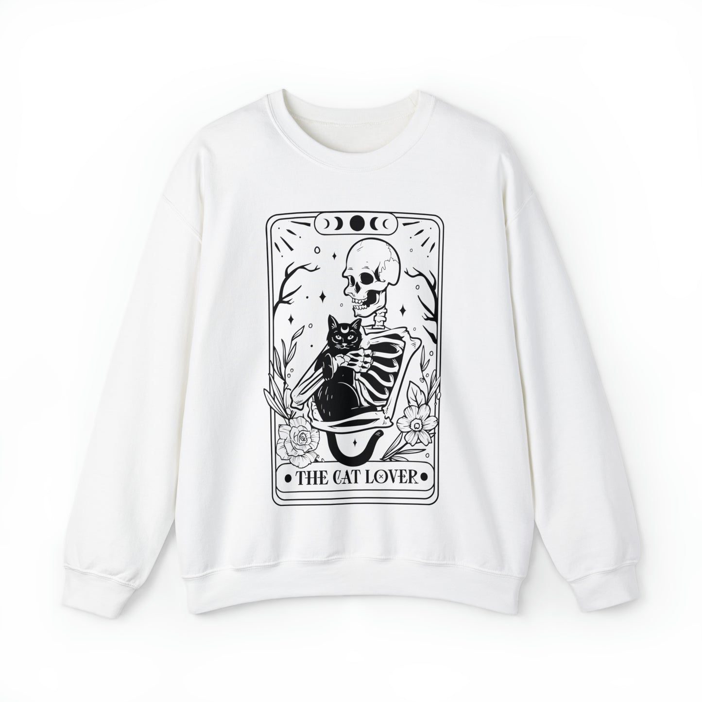 The Cat Lover Tarot Card Unisex Heavy Blend™ Crewneck Sweatshirt