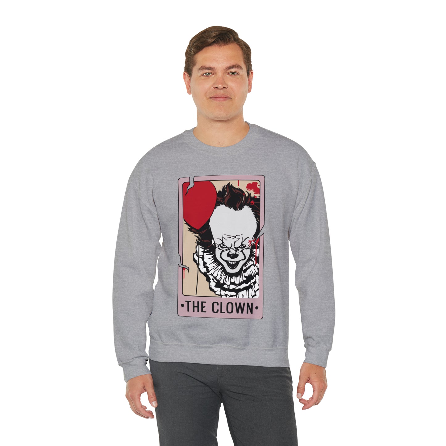 The Clown Tarot Card Unisex Heavy Blend™ Crewneck Sweatshirt