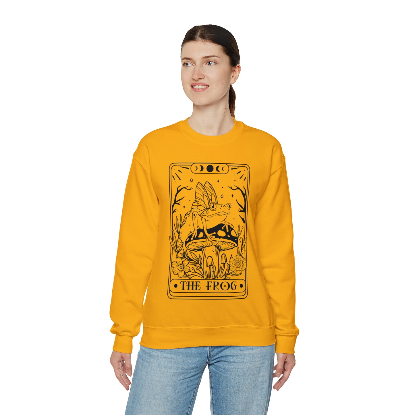The Frog Tarot Card Unisex Heavy Blend™ Crewneck Sweatshirt