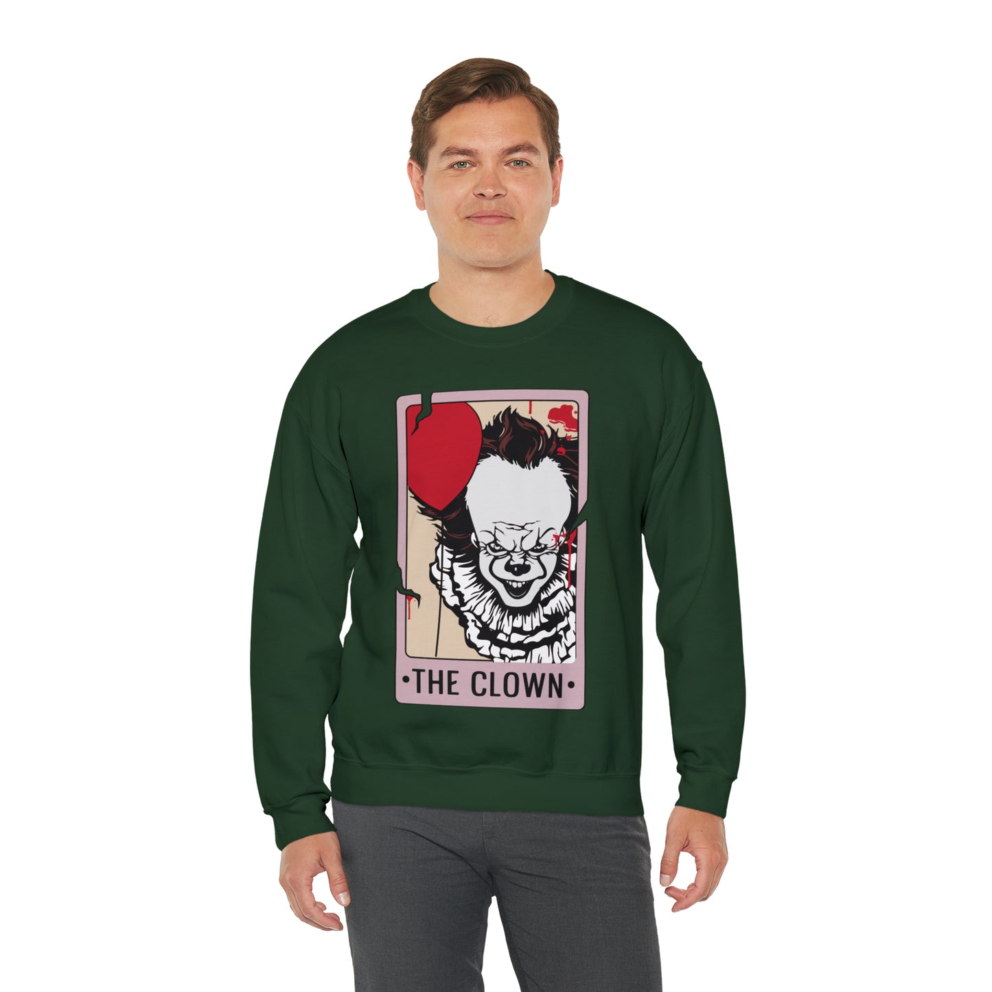 The Clown Tarot Card Unisex Heavy Blend™ Crewneck Sweatshirt