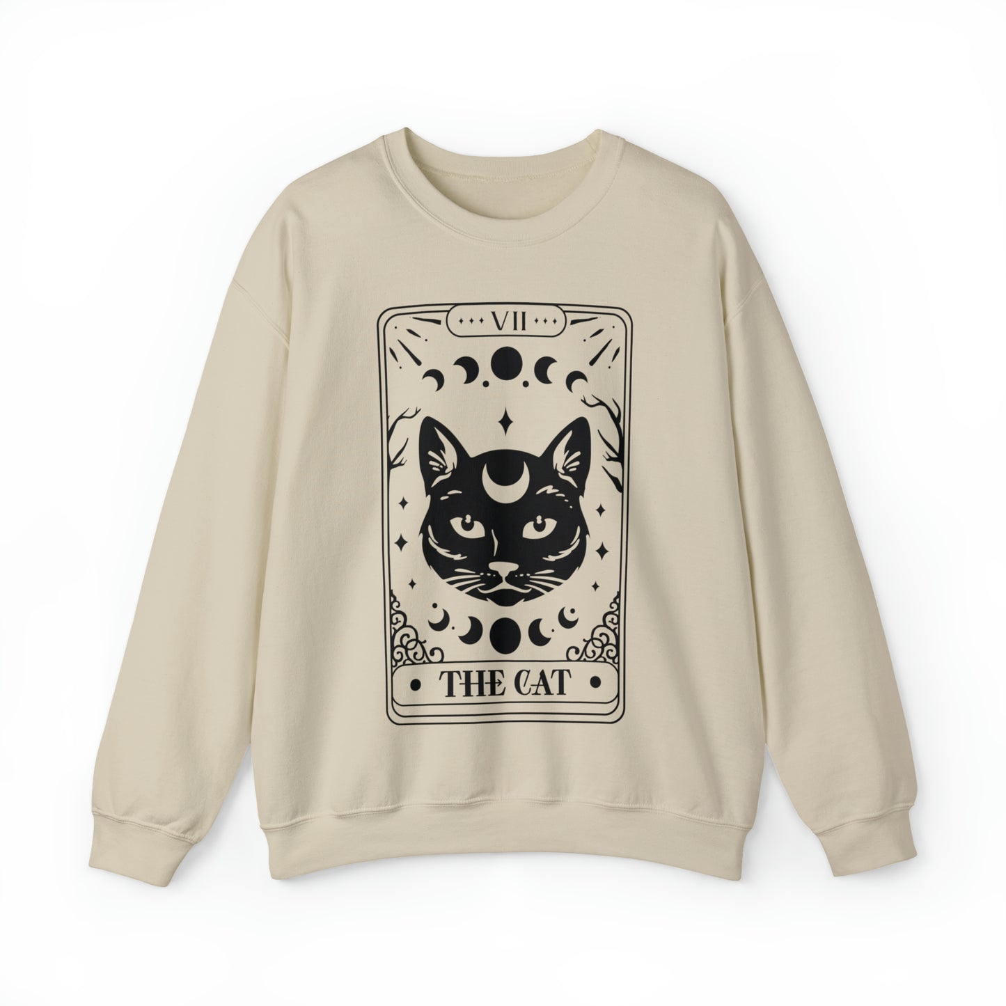 The Cat Tarot Card Unisex Heavy Blend™ Crewneck Sweatshirt