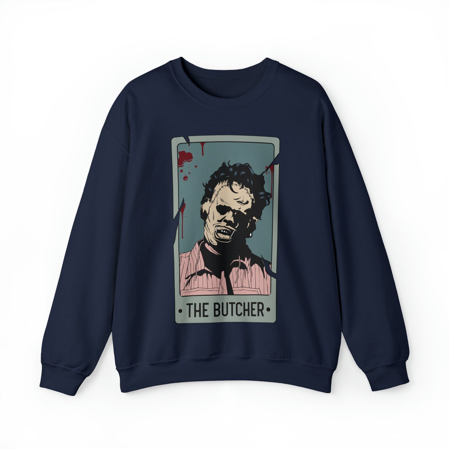The Butcher Tarot Card Unisex Heavy Blend™ Crewneck Sweatshirt