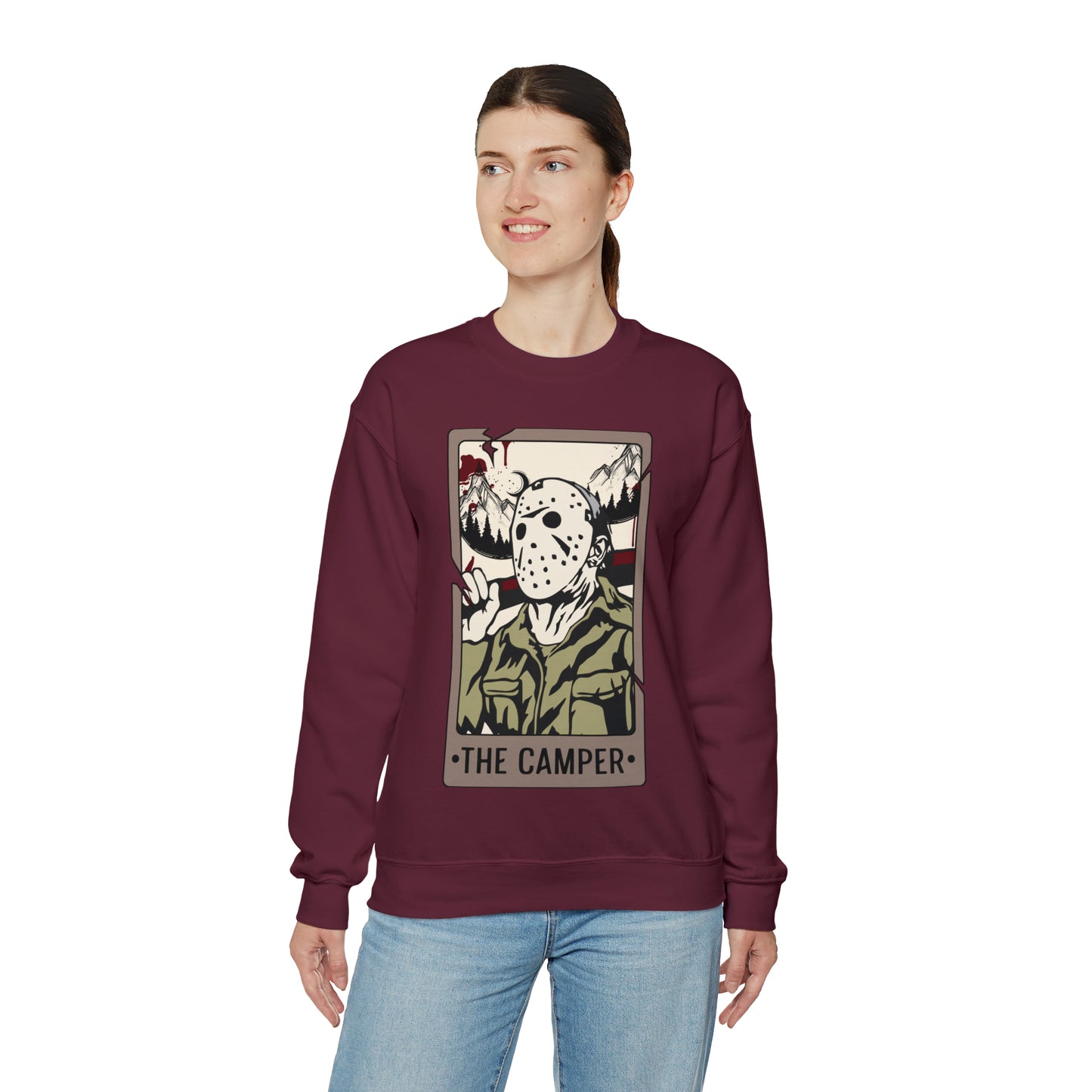 The Camper Tarot Card Unisex Heavy Blend™ Crewneck Sweatshirt