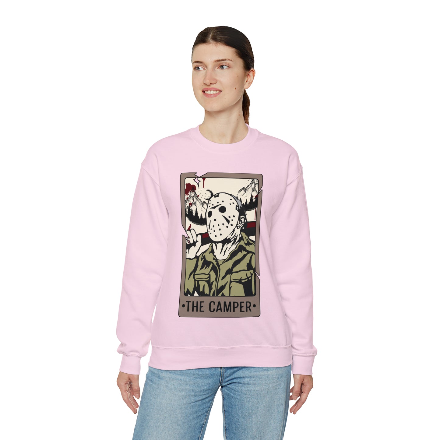 The Camper Tarot Card Unisex Heavy Blend™ Crewneck Sweatshirt