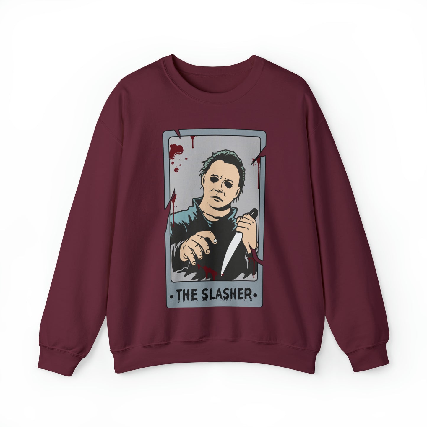 The Slasher Tarot Card Unisex Heavy Blend™ Crewneck Sweatshirt
