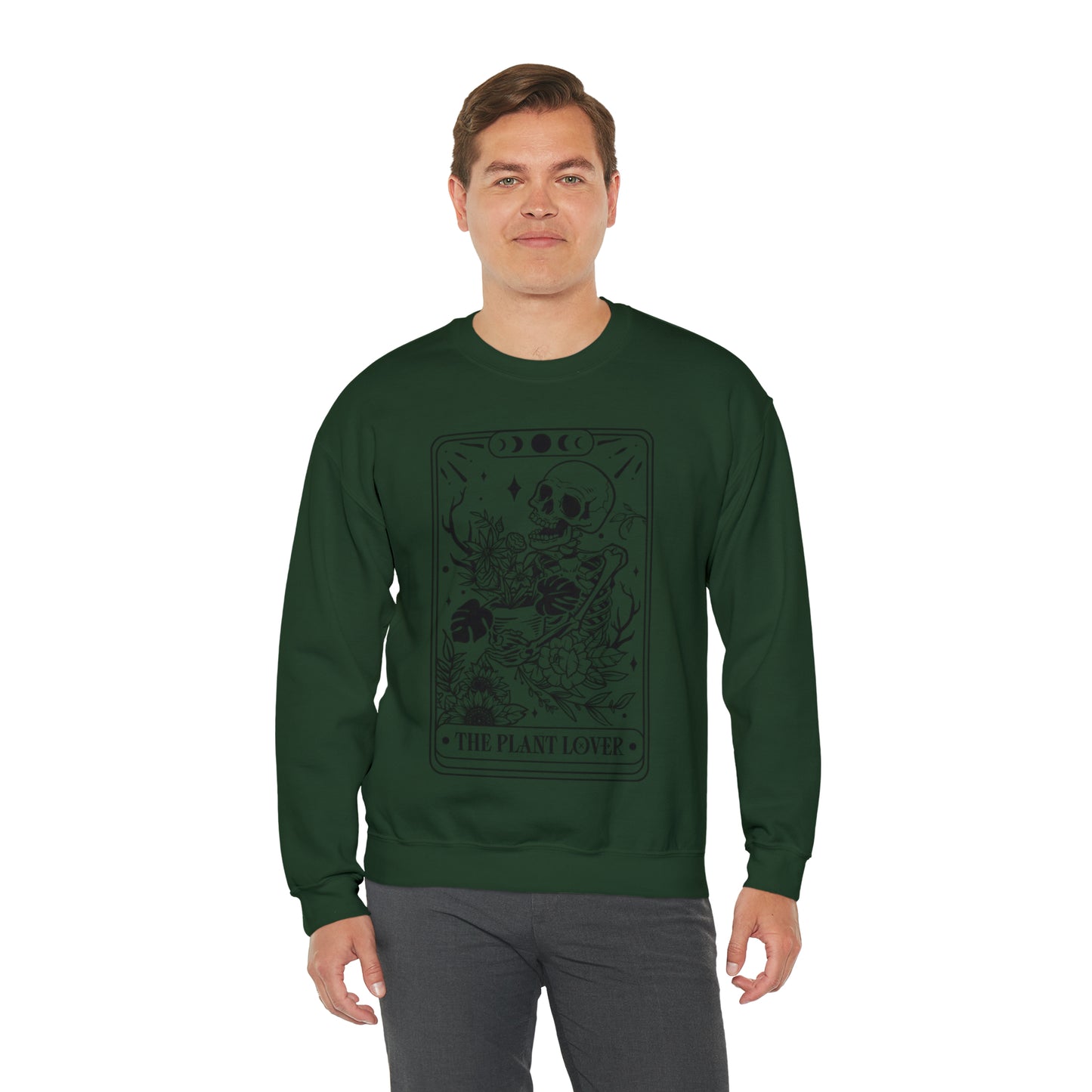 The Plant Lover Tarot Card Unisex Heavy Blend™ Crewneck Sweatshirt