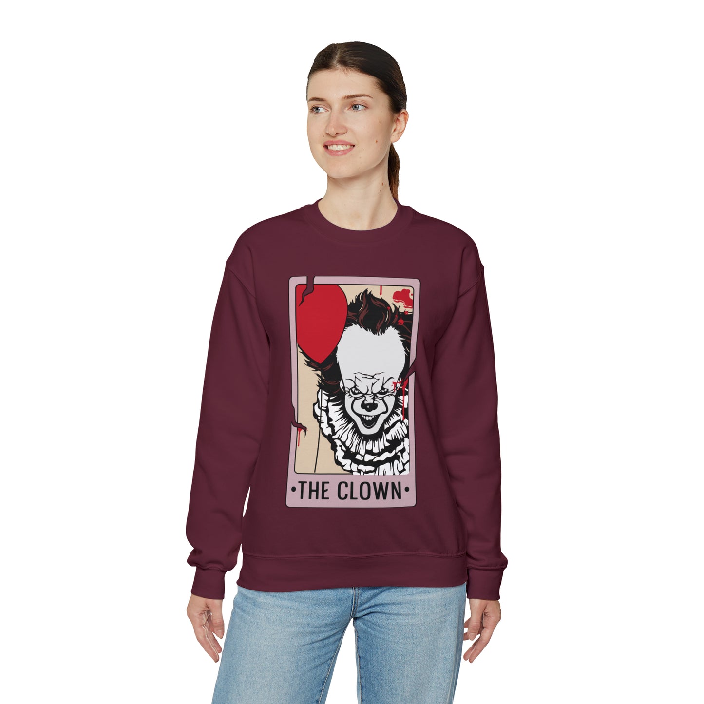 The Clown Tarot Card Unisex Heavy Blend™ Crewneck Sweatshirt