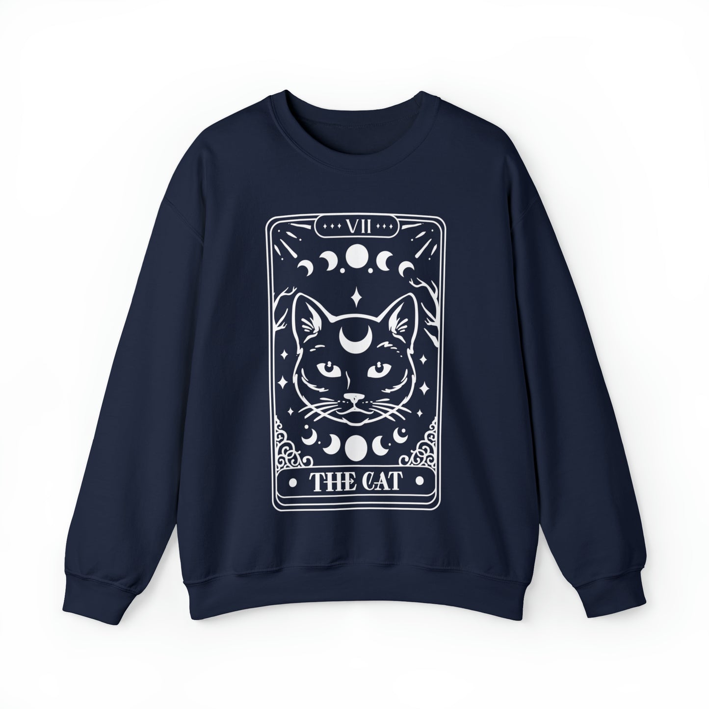 The Cat Tarot Card Unisex Heavy Blend™ Crewneck Sweatshirt