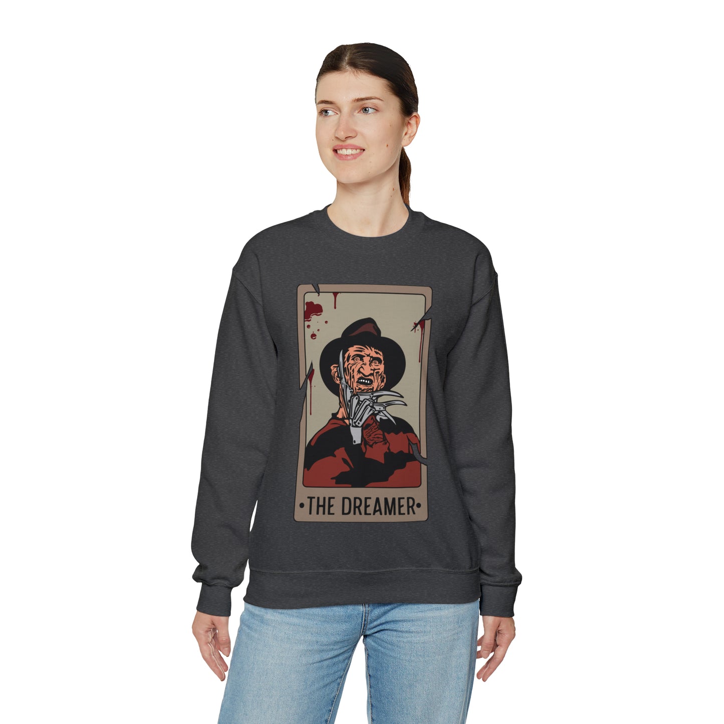 The Dreamer Tarot Card Unisex Heavy Blend™ Crewneck Sweatshirt