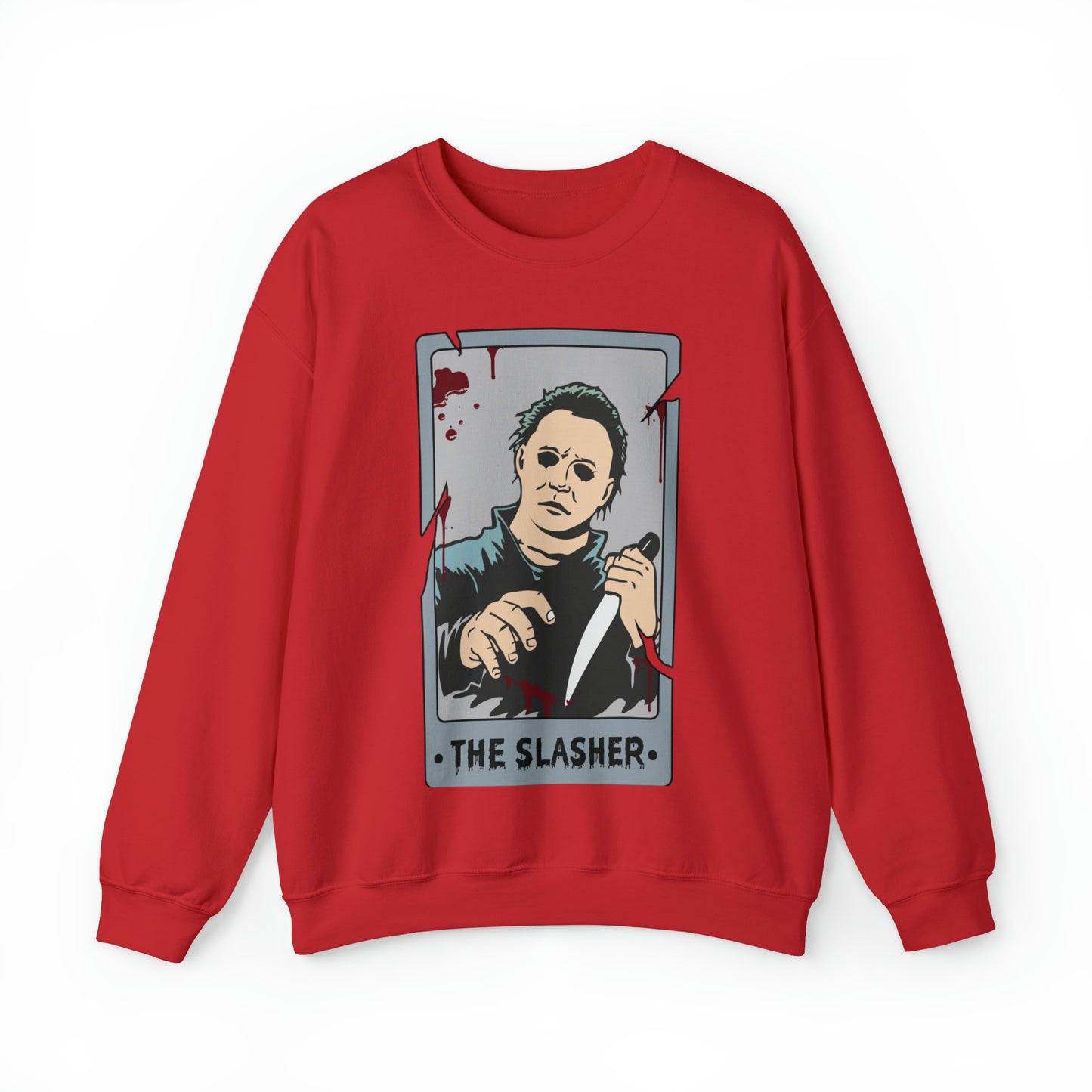 The Slasher Tarot Card Unisex Heavy Blend™ Crewneck Sweatshirt