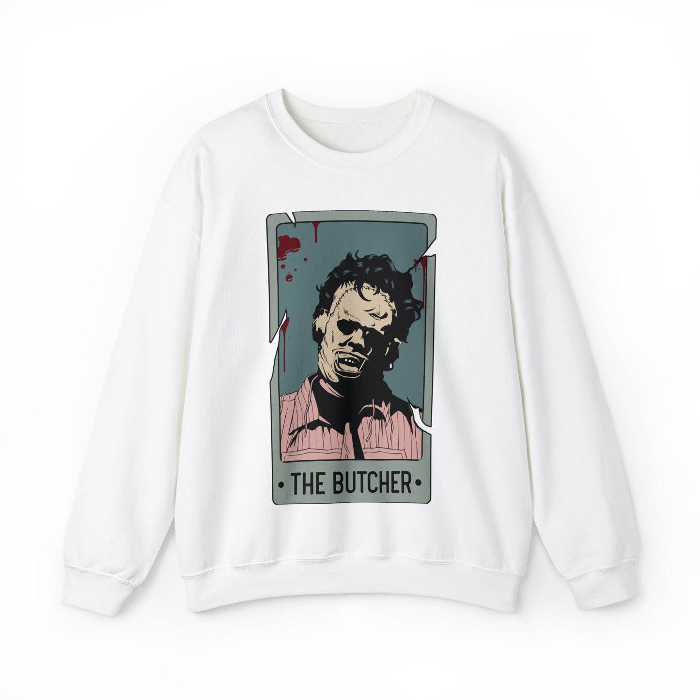 The Butcher Tarot Card Unisex Heavy Blend™ Crewneck Sweatshirt
