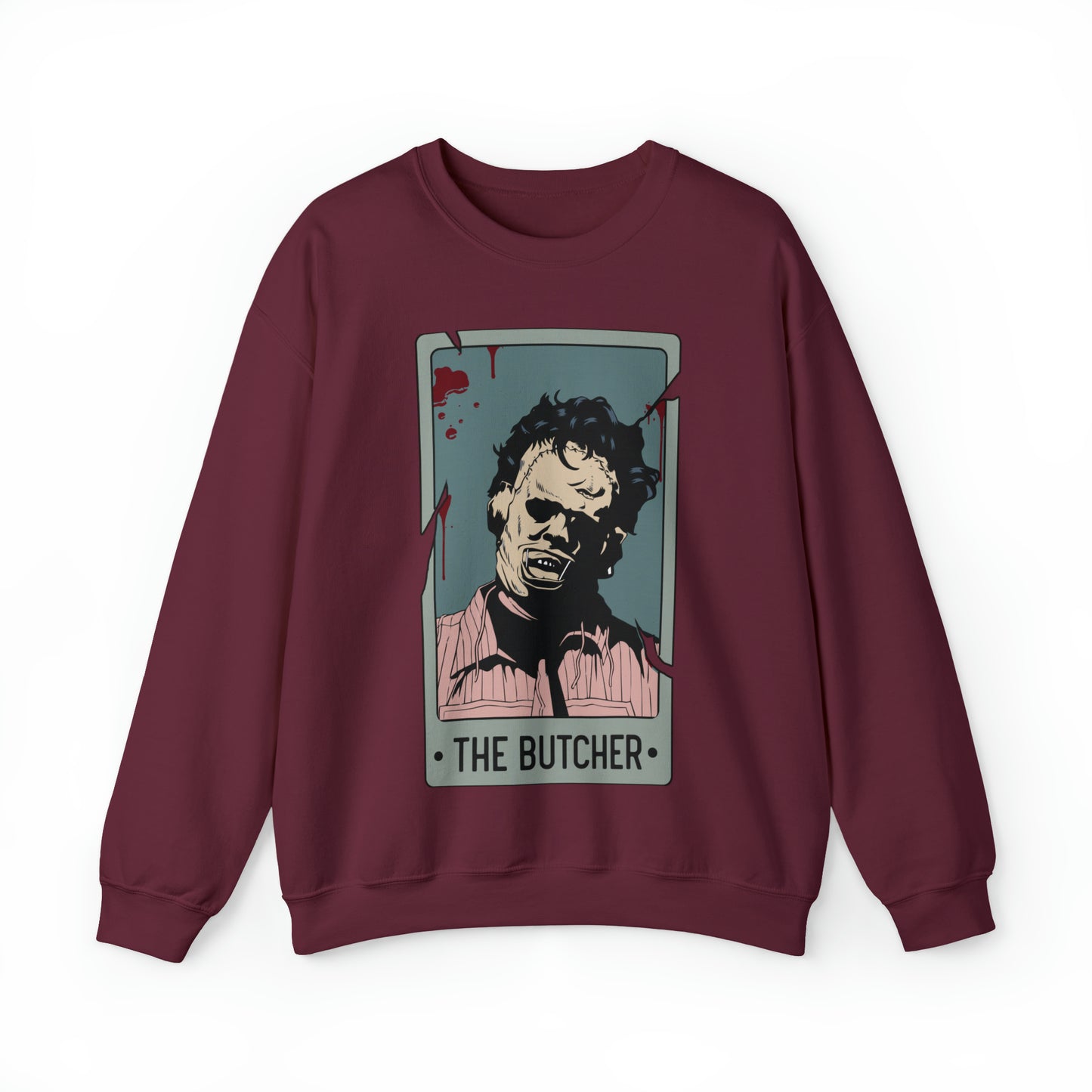 The Butcher Tarot Card Unisex Heavy Blend™ Crewneck Sweatshirt