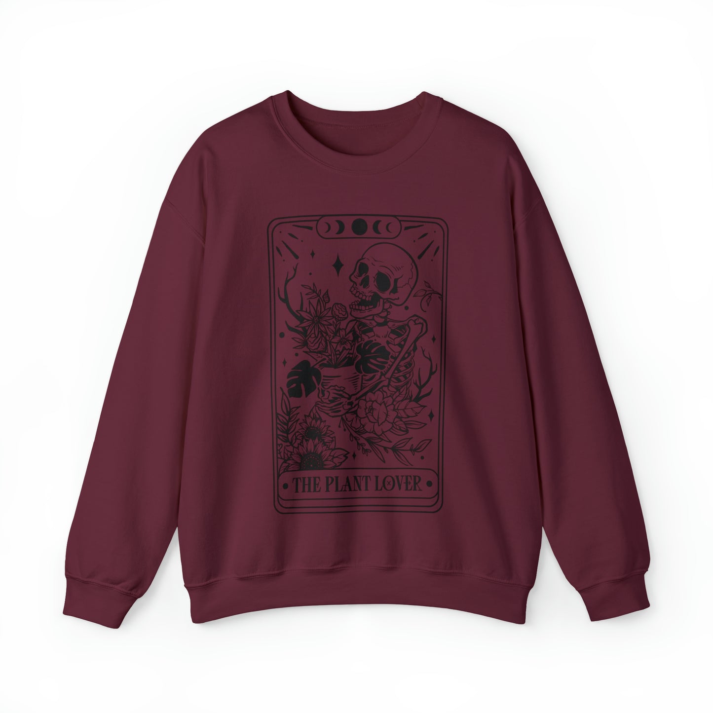 The Plant Lover Tarot Card Unisex Heavy Blend™ Crewneck Sweatshirt