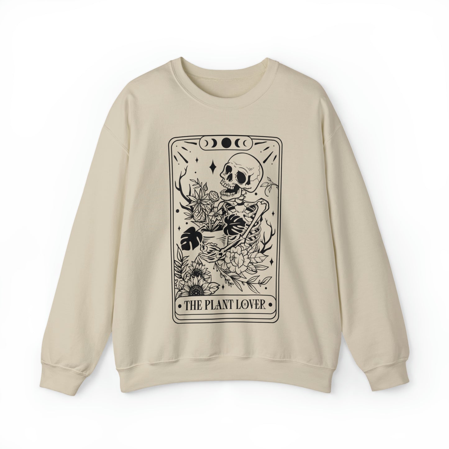 The Plant Lover Tarot Card Unisex Heavy Blend™ Crewneck Sweatshirt