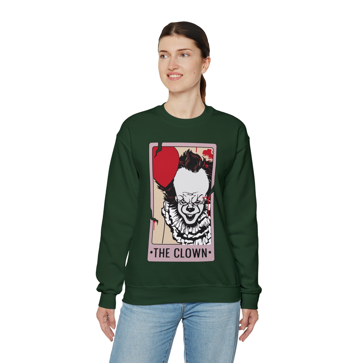 The Clown Tarot Card Unisex Heavy Blend™ Crewneck Sweatshirt