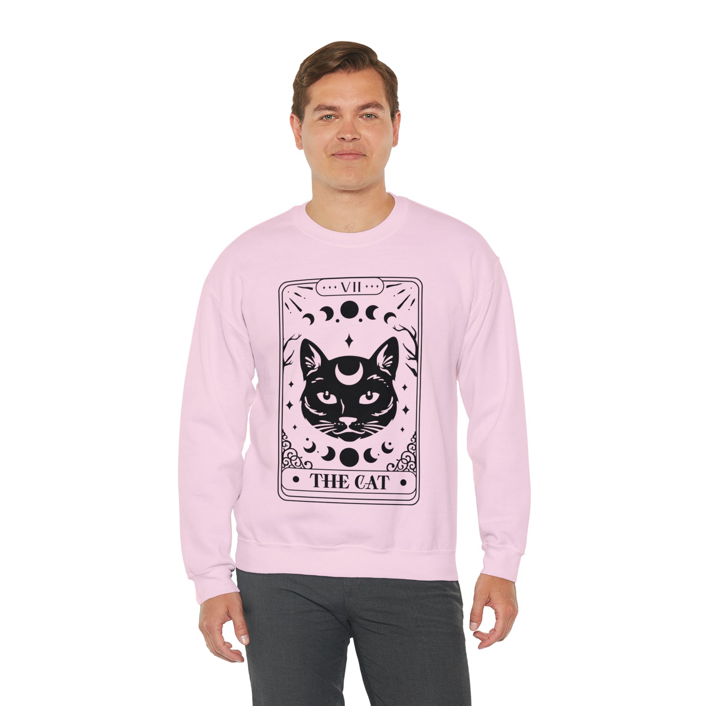 The Cat Tarot Card Unisex Heavy Blend™ Crewneck Sweatshirt