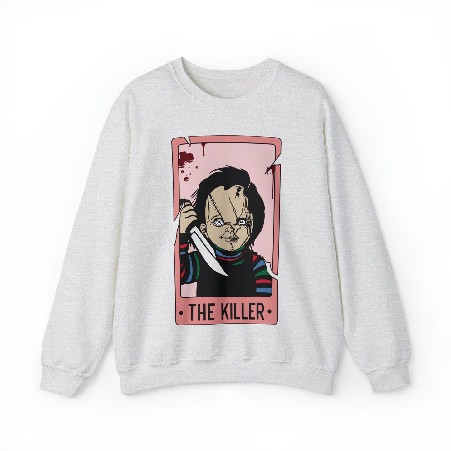 The Killer Tarot Card Unisex Heavy Blend™ Crewneck Sweatshirt
