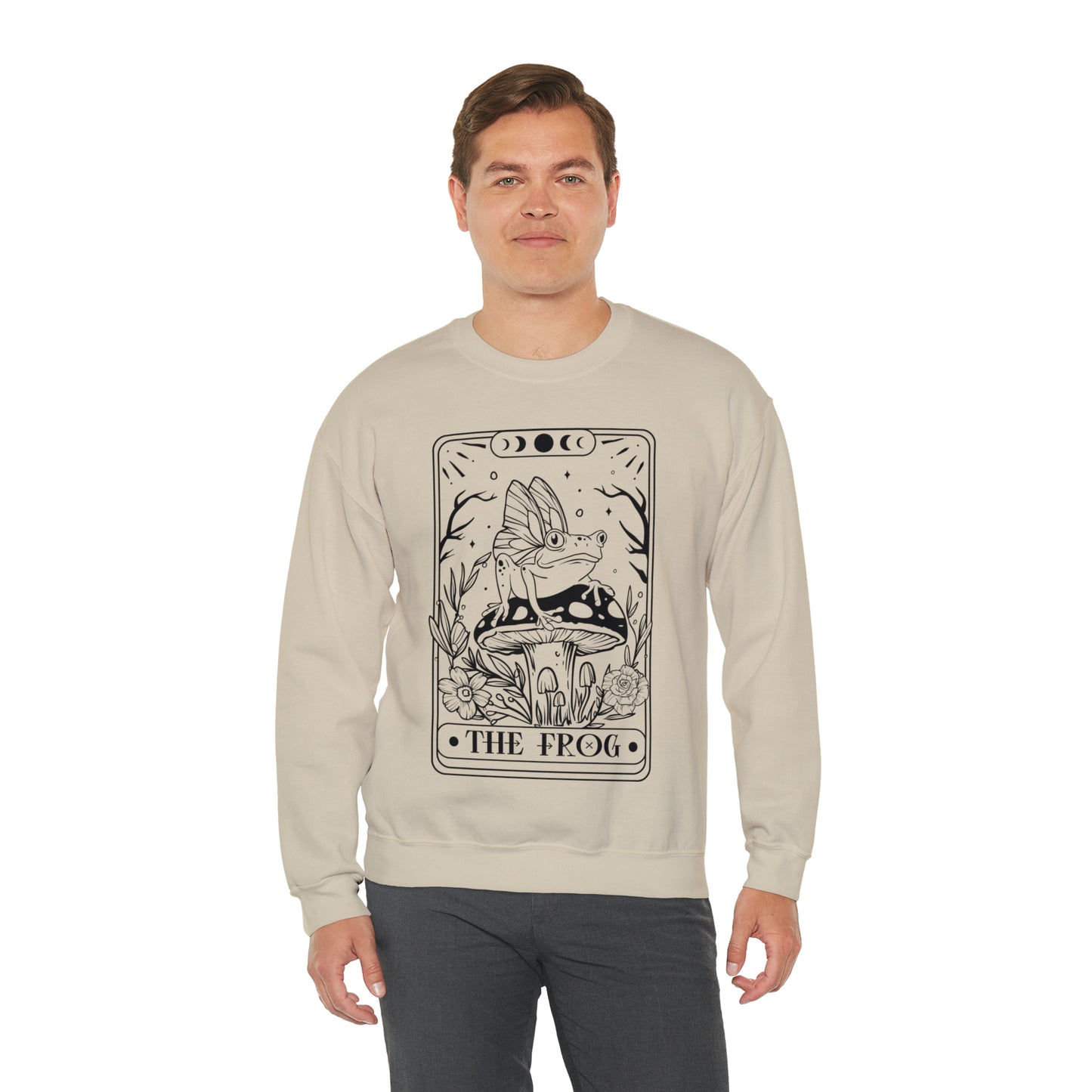 The Frog Tarot Card Unisex Heavy Blend™ Crewneck Sweatshirt