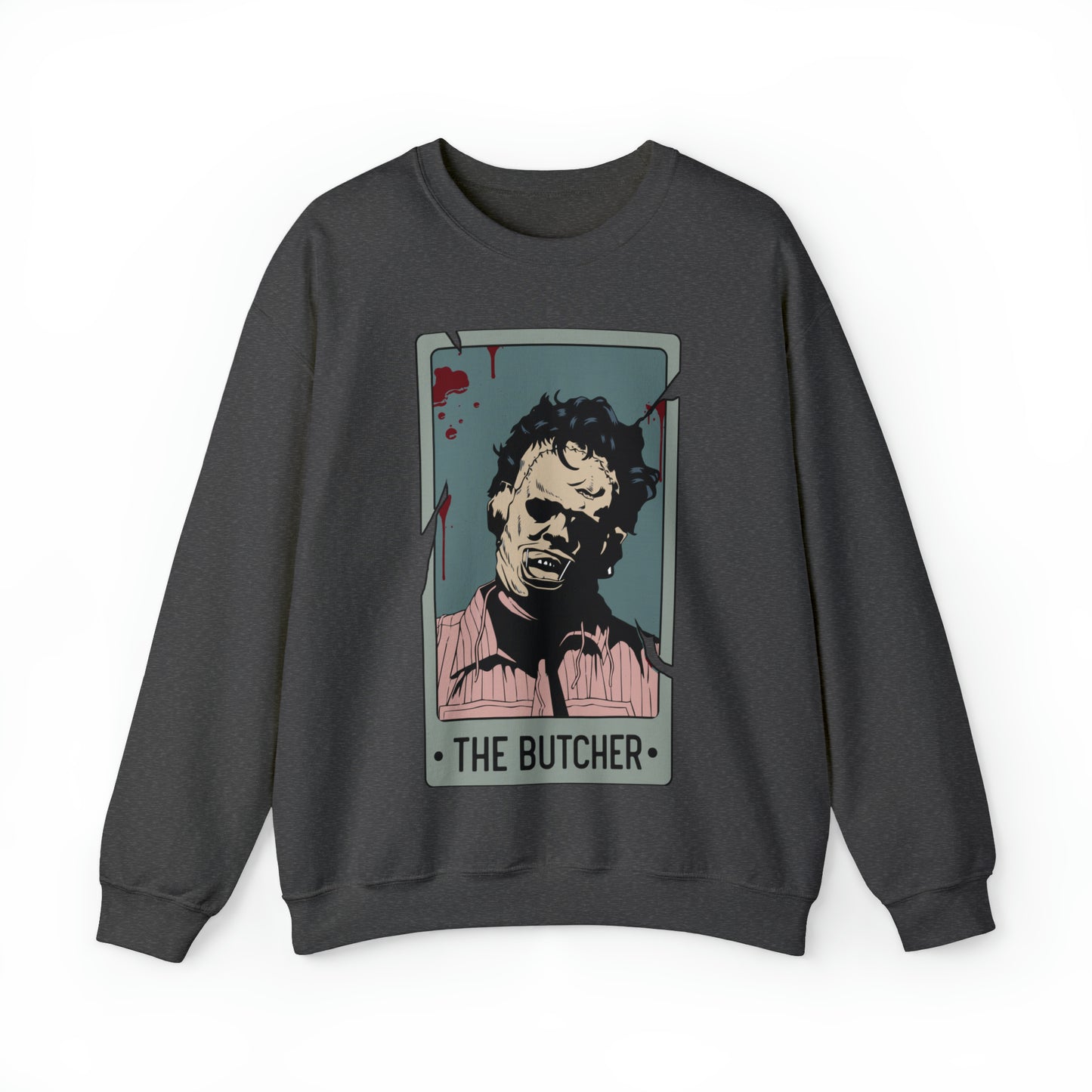 The Butcher Tarot Card Unisex Heavy Blend™ Crewneck Sweatshirt
