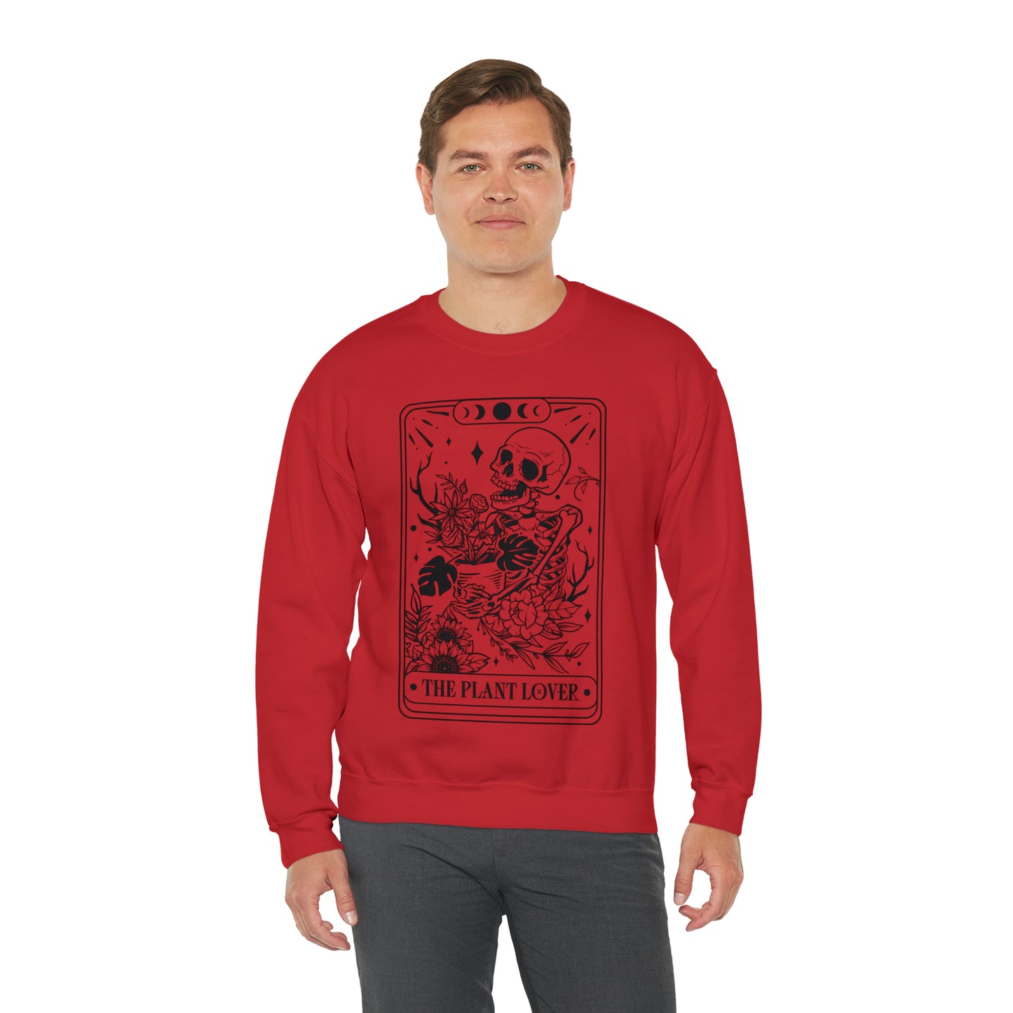 The Plant Lover Tarot Card Unisex Heavy Blend™ Crewneck Sweatshirt