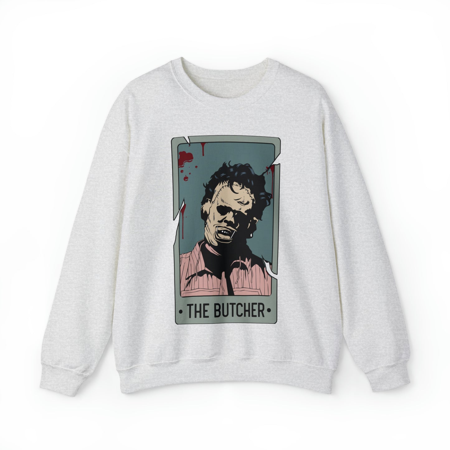 The Butcher Tarot Card Unisex Heavy Blend™ Crewneck Sweatshirt