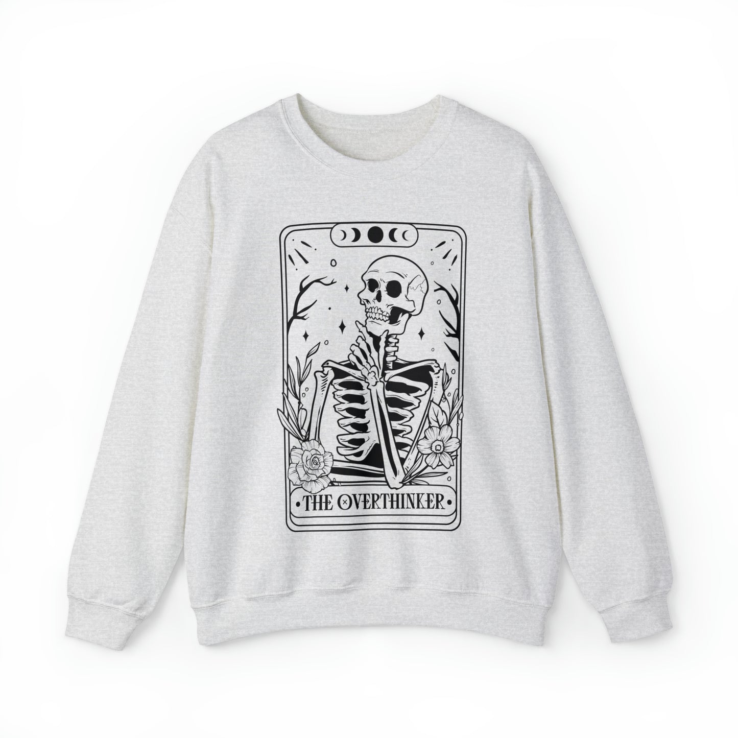 The Overthinker Tarot Card Unisex Heavy Blend™ Crewneck Sweatshirt