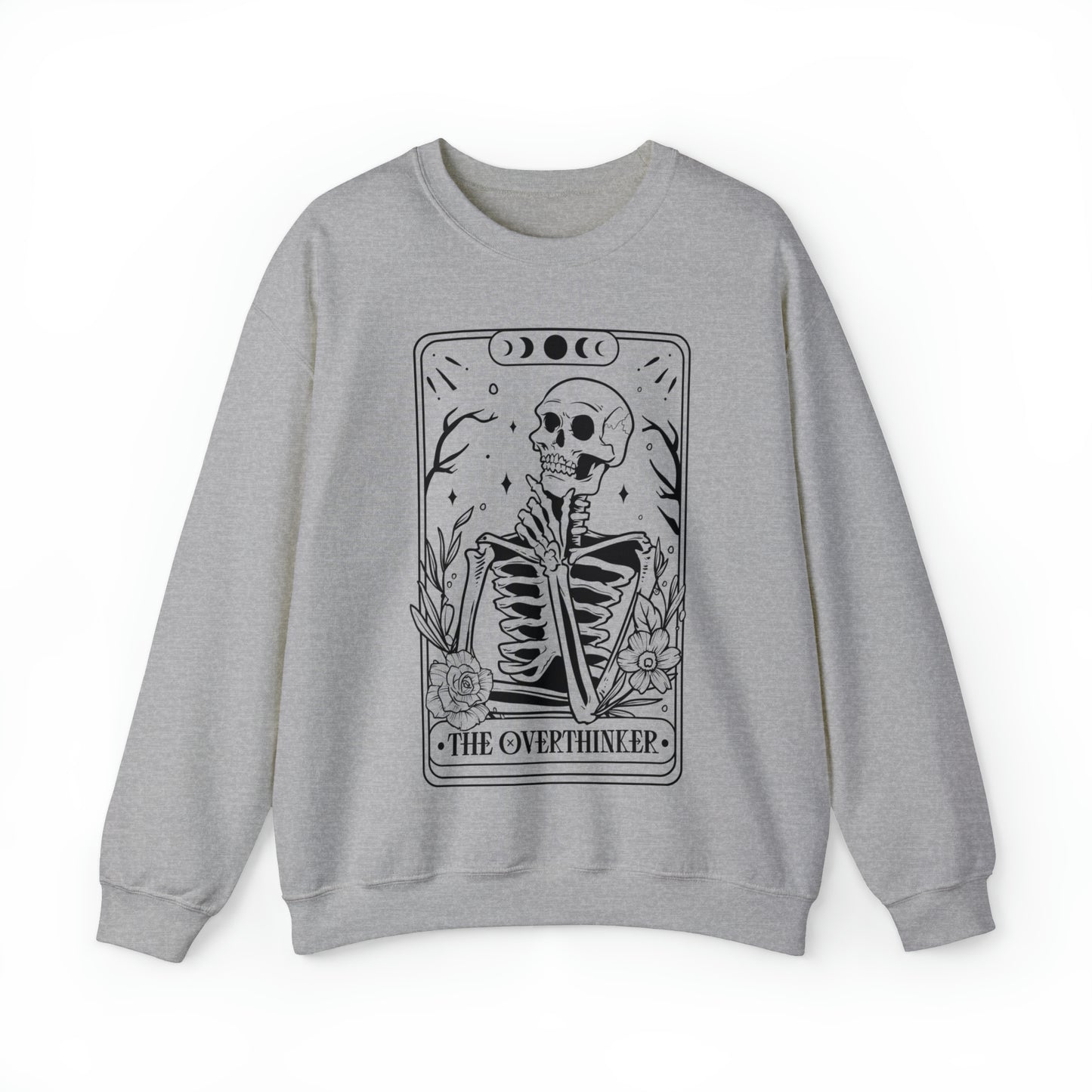 The Overthinker Tarot Card Unisex Heavy Blend™ Crewneck Sweatshirt